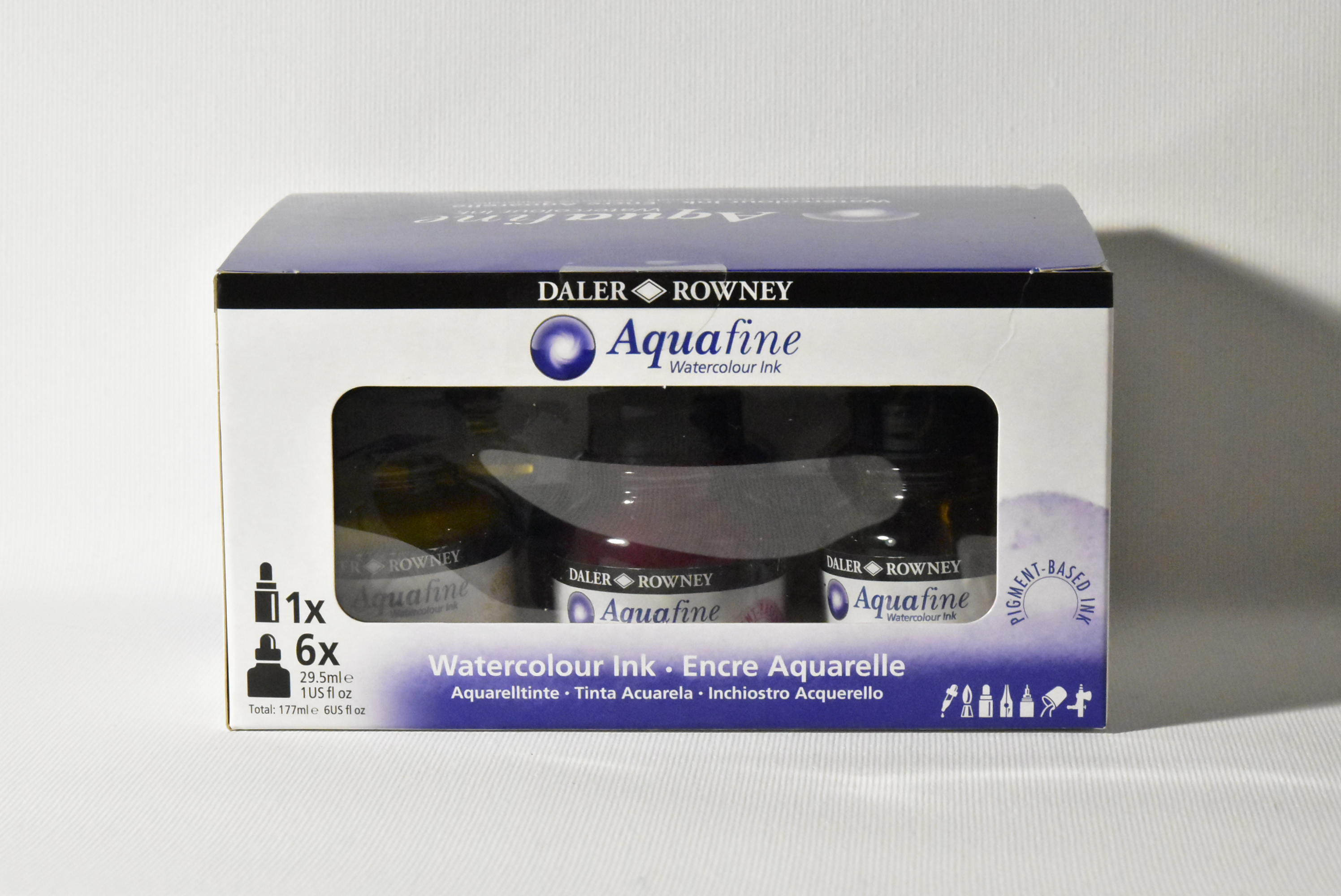 DALER ROWNEY AQUAFINE SET INCHIOSTRI A BASE ACQUA  6X29,5 ML 