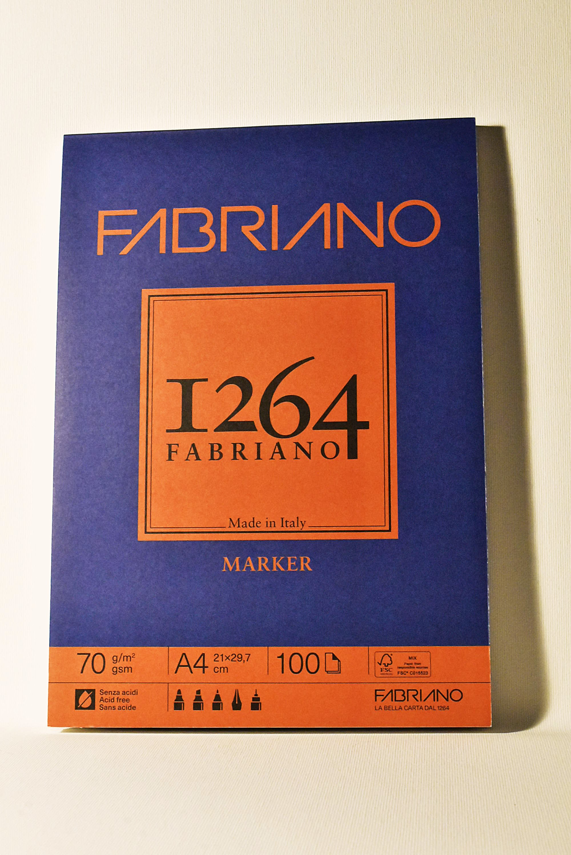 Fabriano Blocco Marker 1264 A4 100 fg 70 gr