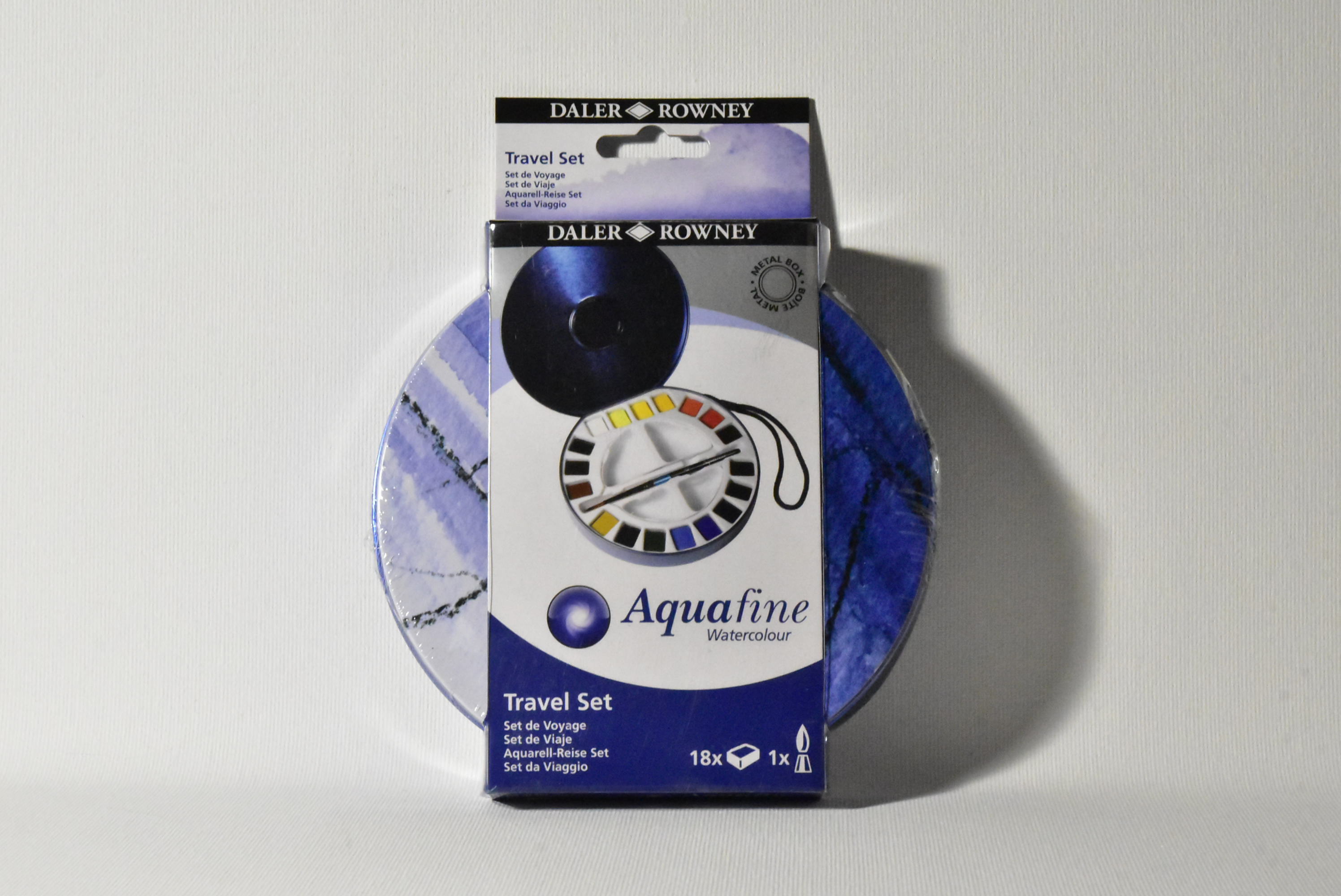 DALER ROWNEY AQUAFINE ACQUERELLI TRAVEL TIN  18pz			