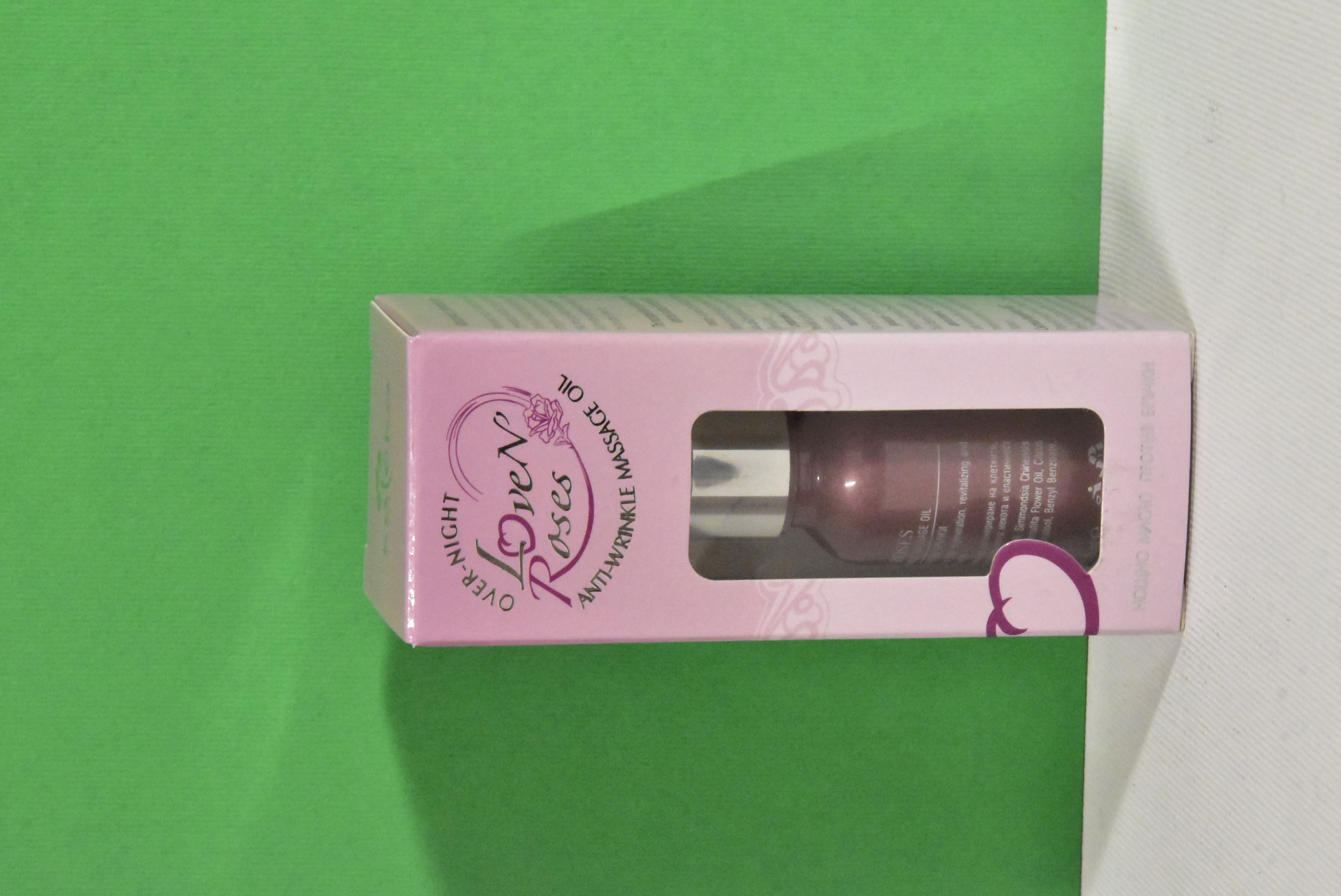 KATEKO Olio antirughe da notte Love N' Roses 100% naturale