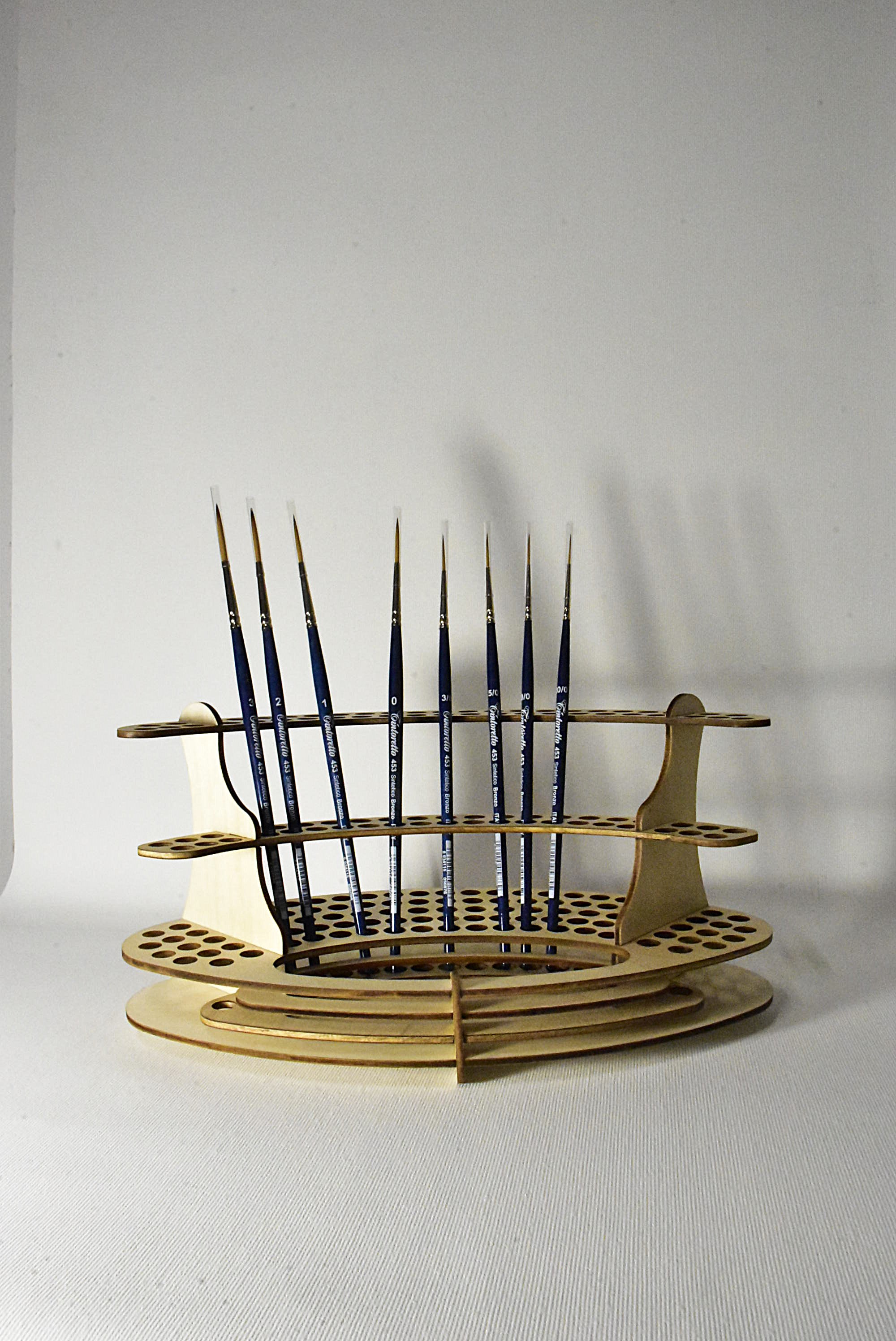 Tintoretto 453 Pennello Sintetico Bronzo Tondo Extra Lungo Setole Resistenti