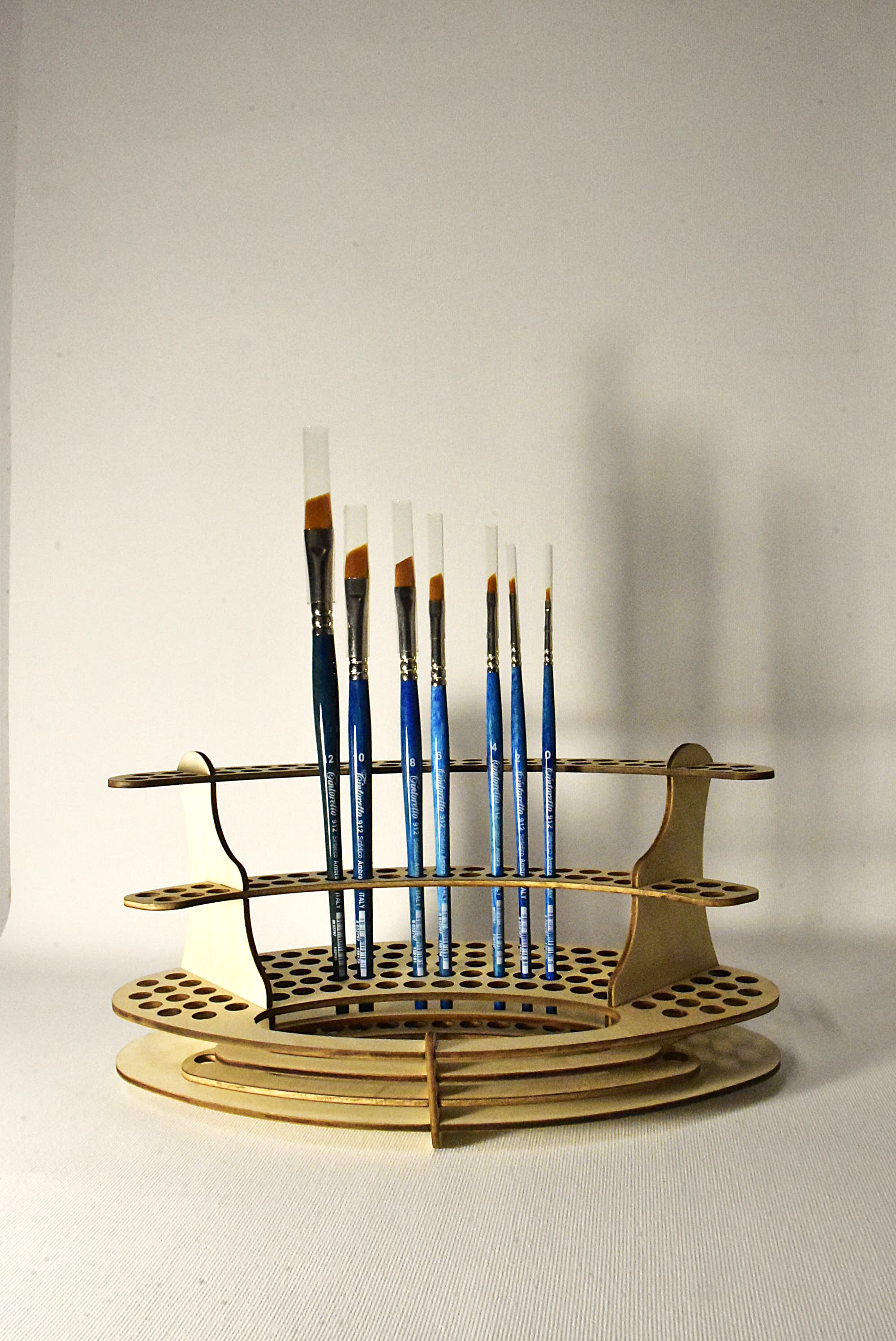 Tintoretto 912 Pennello Sintetico Ambra Piatto Angolare per Bordi Netti e Campiture