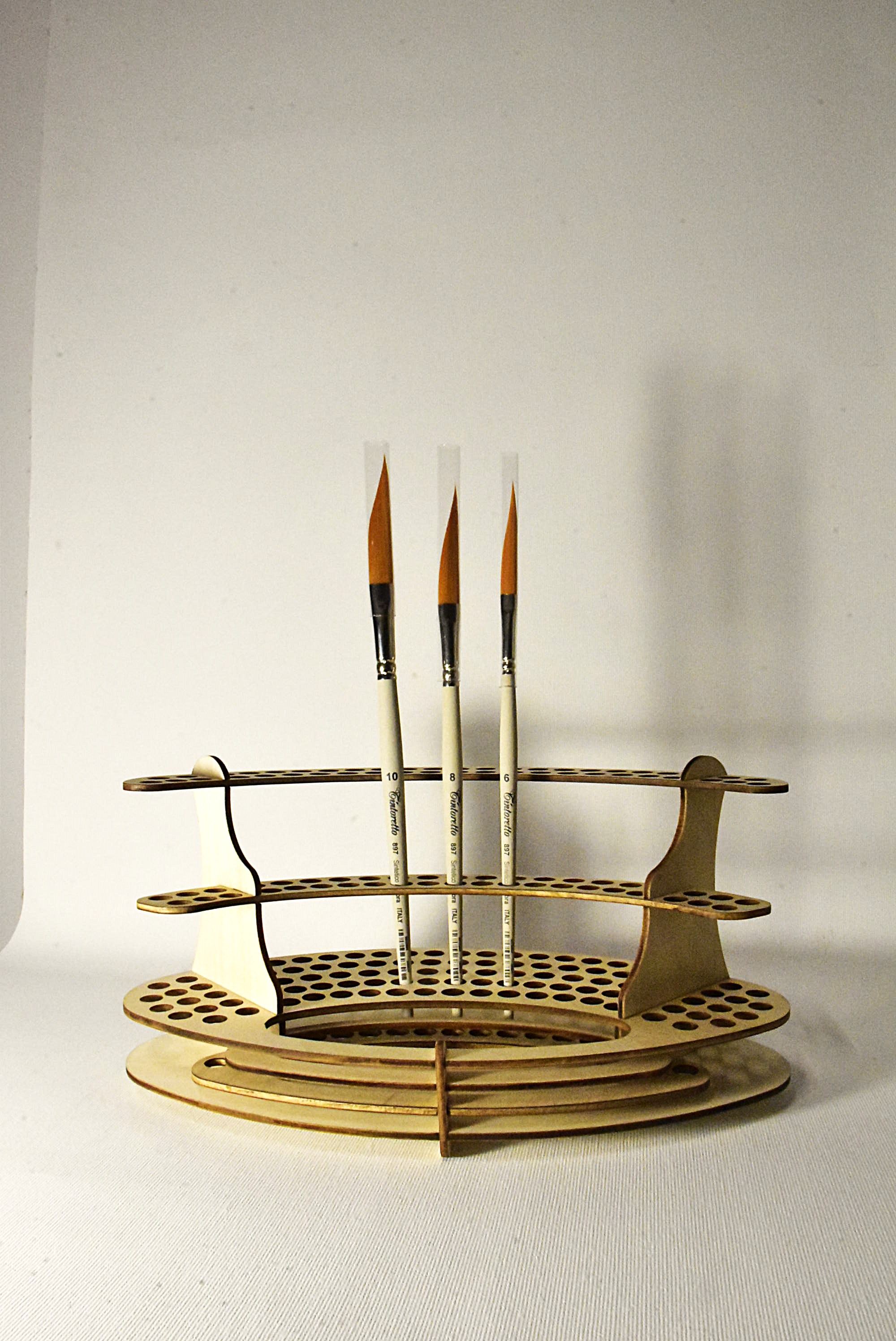 Tintoretto  897 Pennello Sintetico Ambra a Spada Lungo Pinchon per Tratti Espressivi