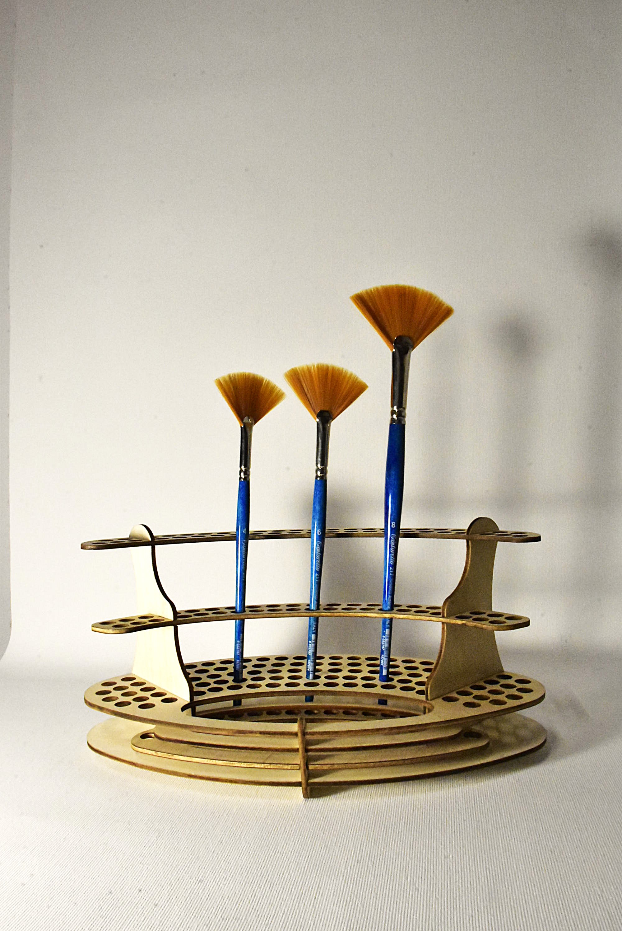 Tintoretto 217 Pennello Sintetico Ambra a Ventaglio Preciso per Effetti Speciali e Sfumature