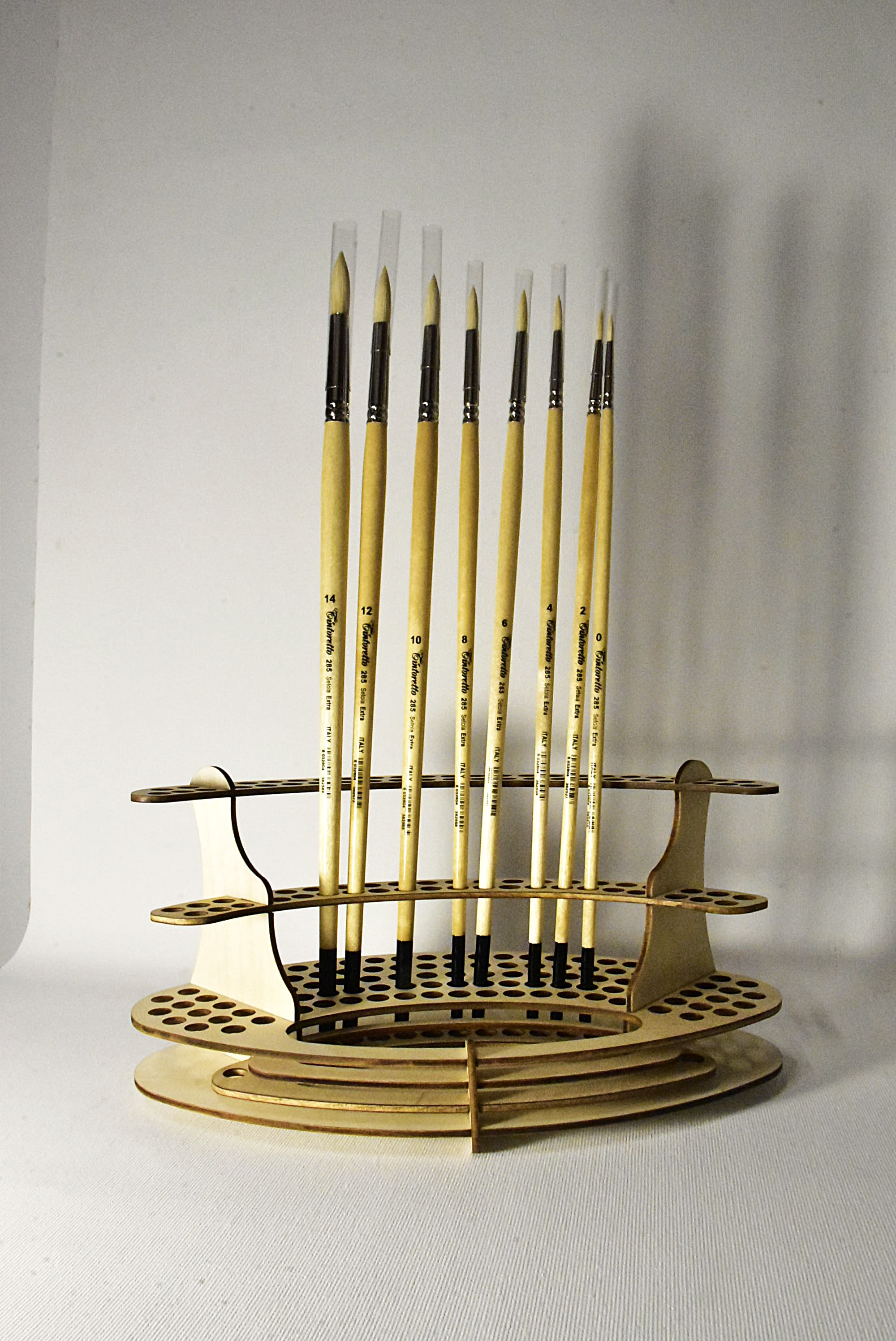 Tintoretto 285 Pennello Setola Extra Tondo Durevole per Olio e Acrilico