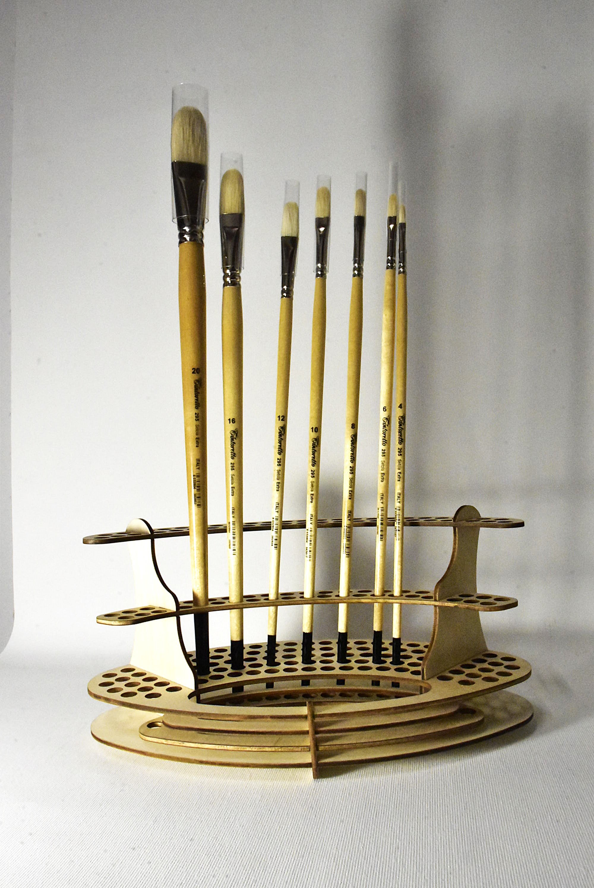 Tintoretto  295 Pennello Setola Extra Lingua di Gatto Lungo Versatile per Dettagli e Fondi