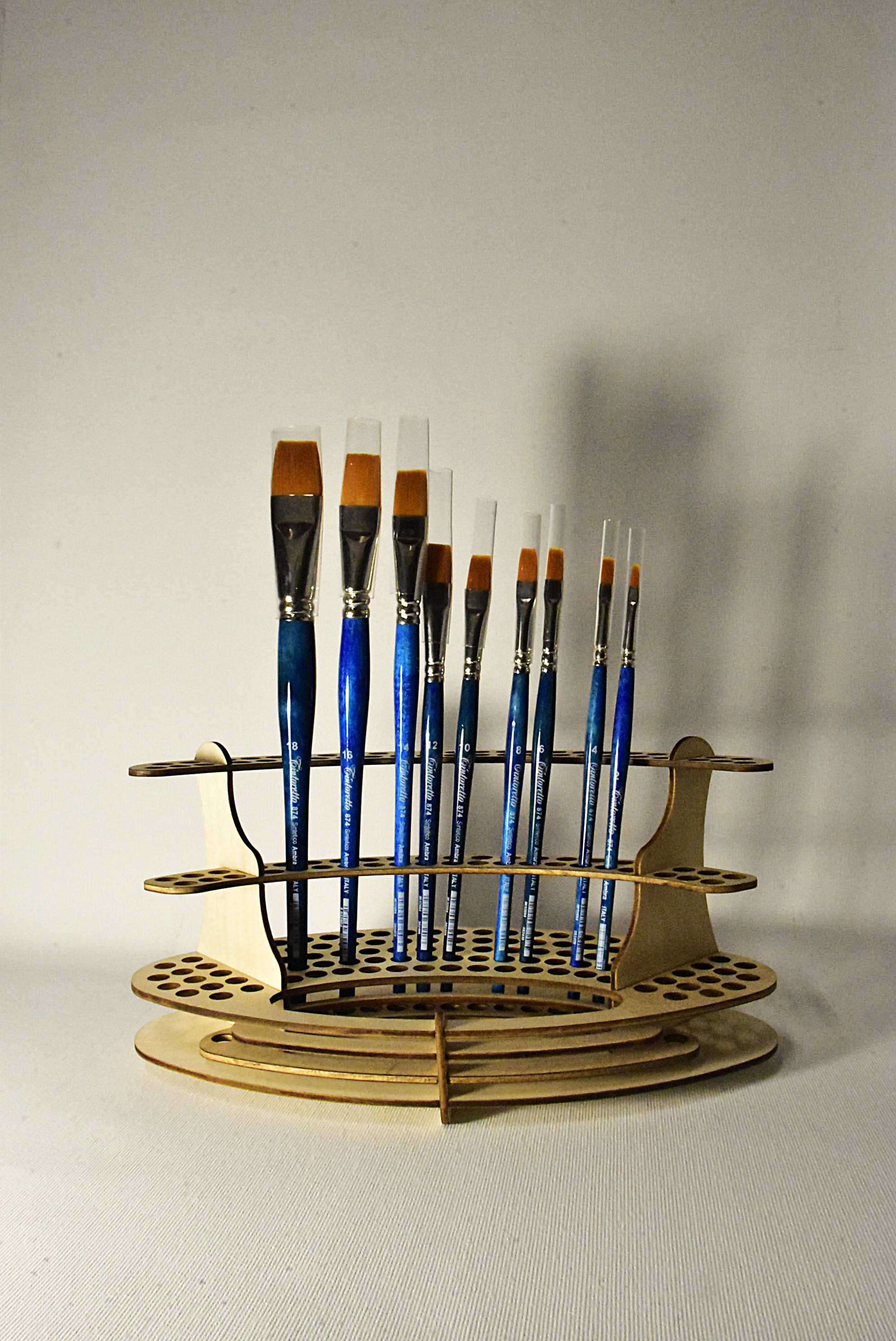 Tintoretto 874	Pennello Sintetico Ambra piatto