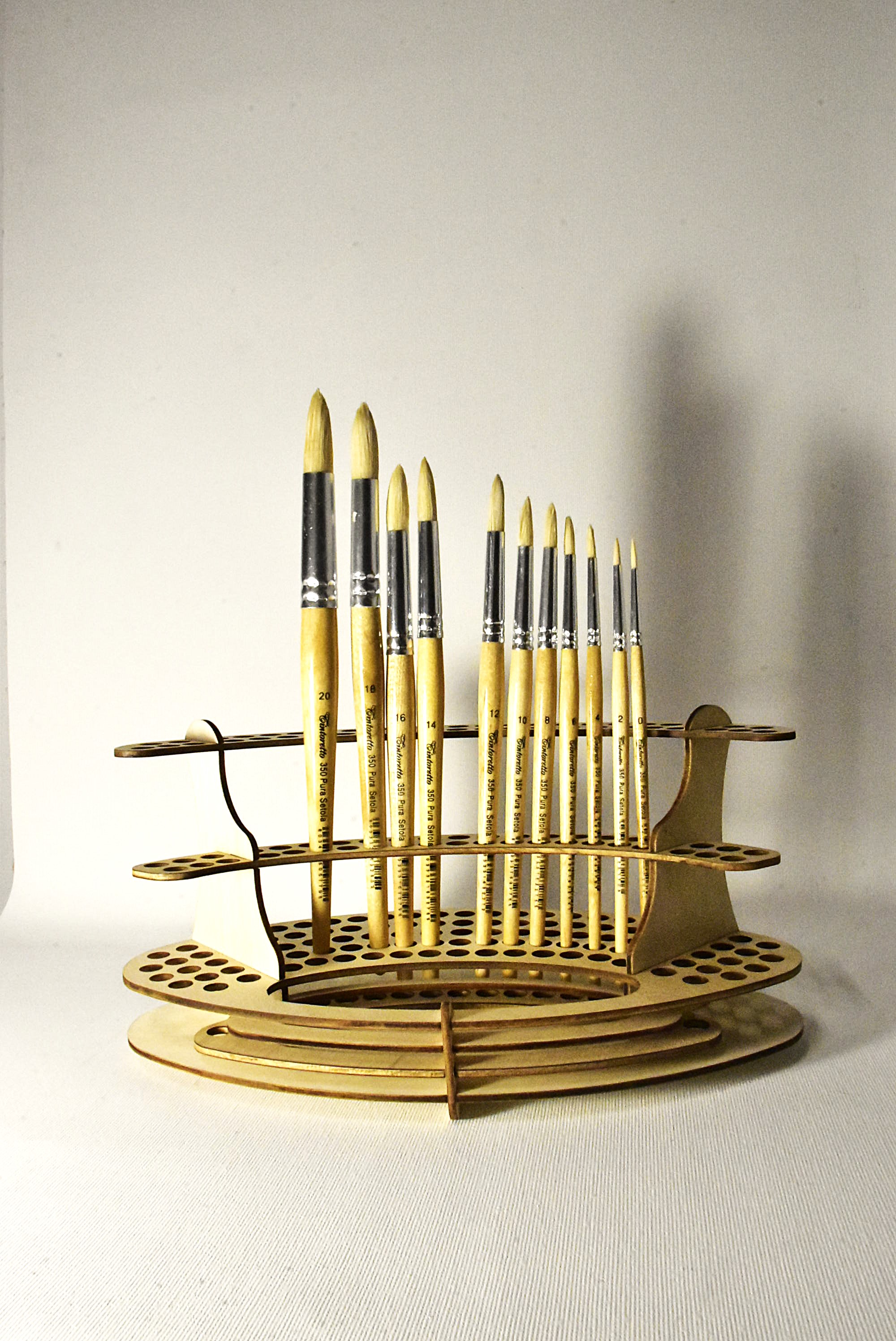 Tintoretto 350 Pennello Setola Cinese Tondo Robusto per Texture e Impasto