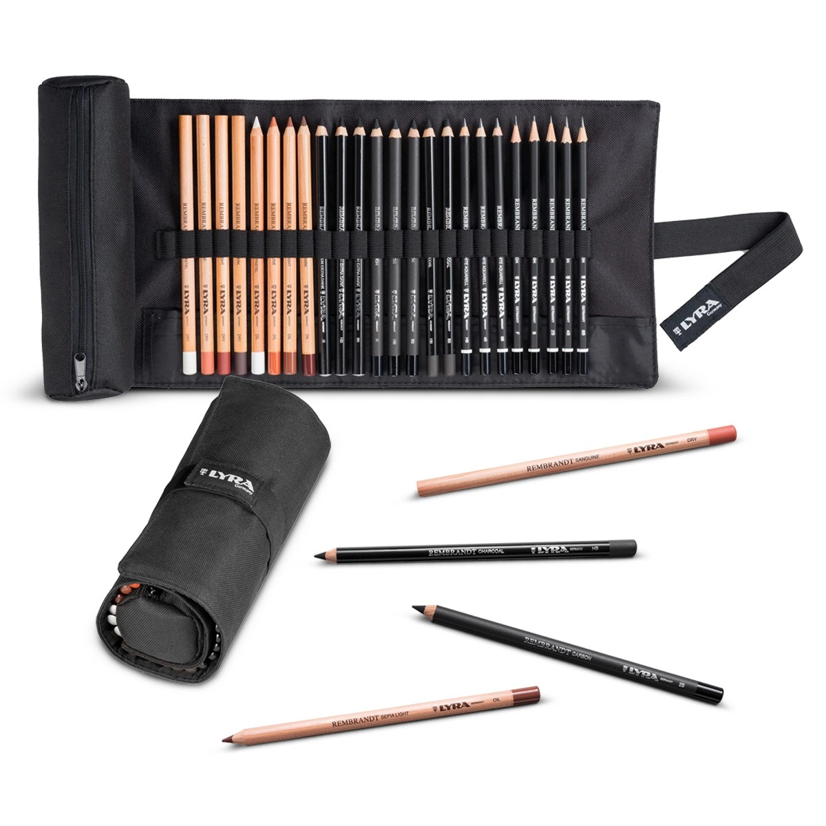 LYRA REMBRANDT ROTOLO MATITE PER SKETCHING  24 PZ		