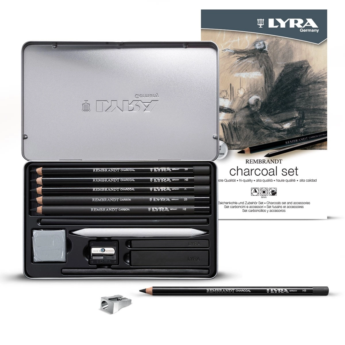LYRA REMBRANDT SET MATITE CARBONCINO   12 PZ			