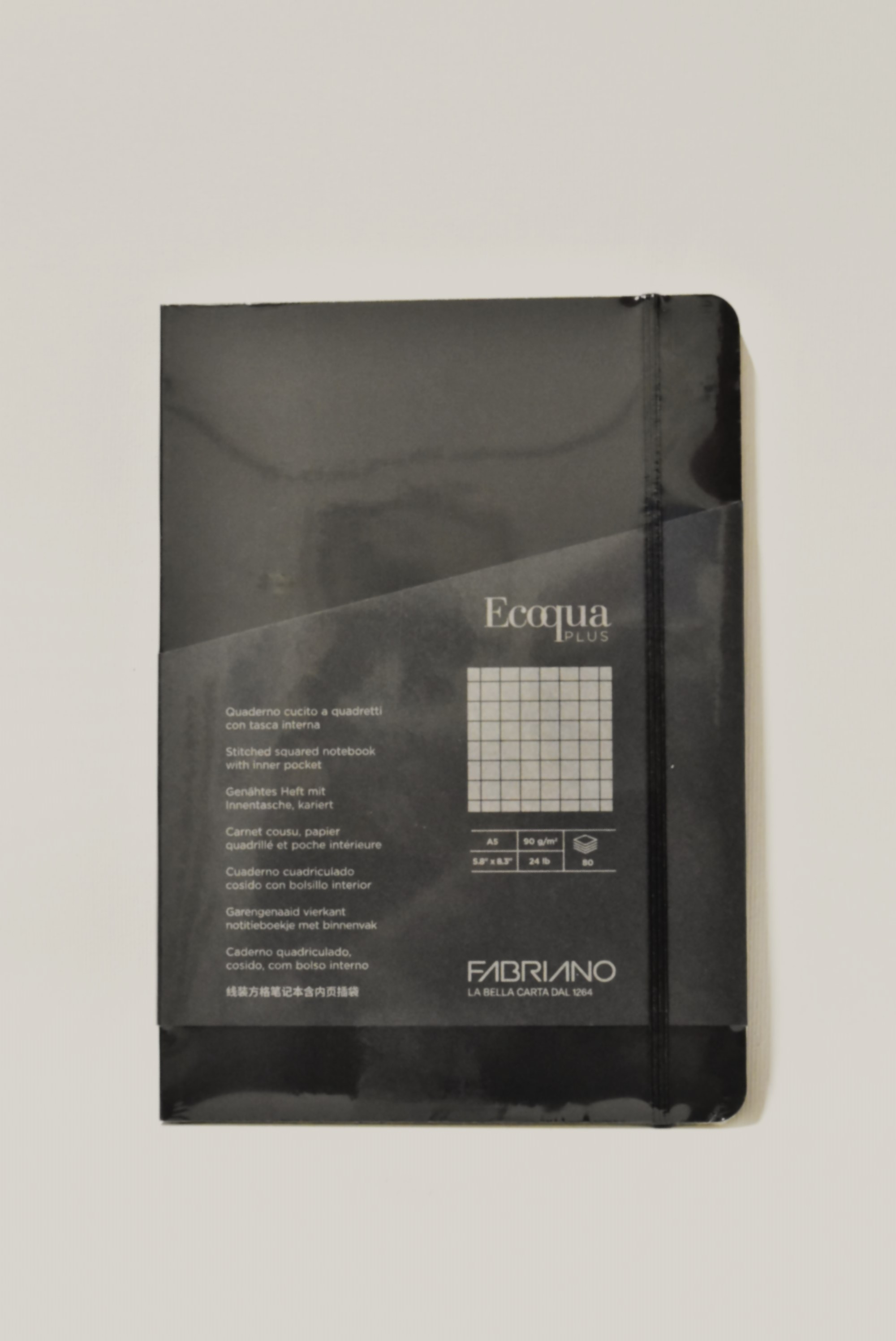 Fabriano Quaderno ECOQUA PLUS A5 cucito a quadretti 90 gr