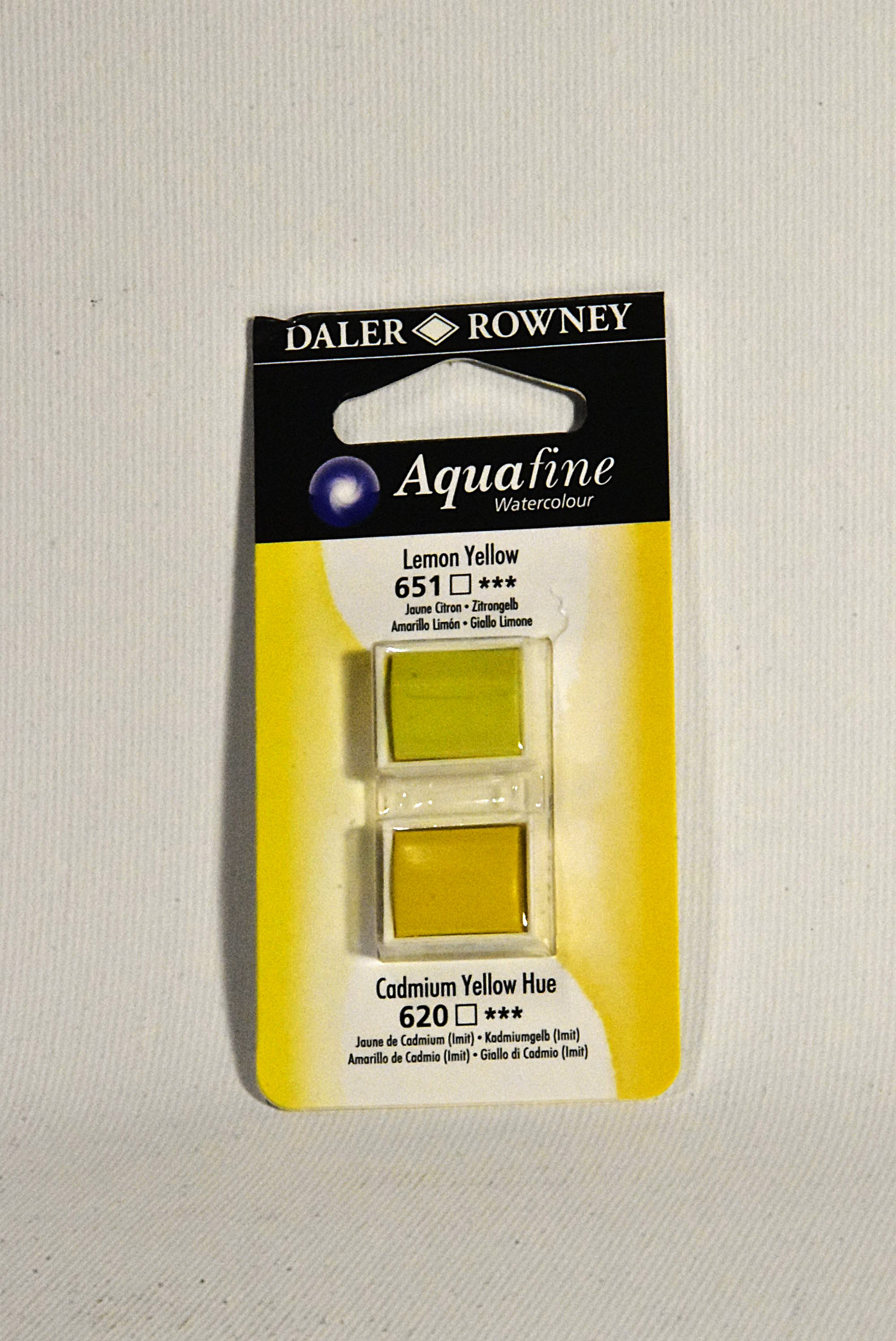DALER ROWNEY Aquafine Colori Acquerelli  blister 2 semi godet