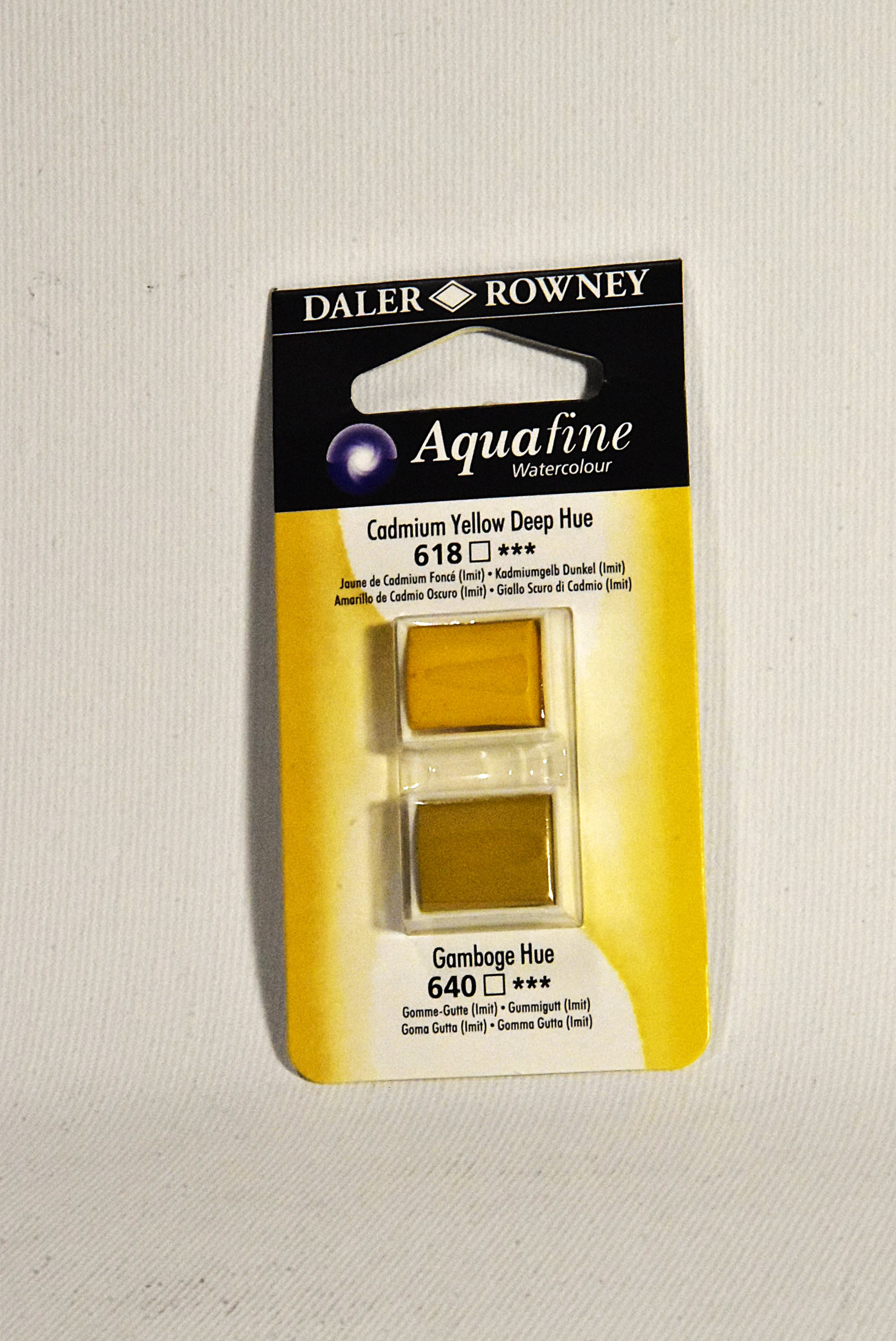 DALER ROWNEY Aquafine Colori Acquerelli  blister 2 semi godet