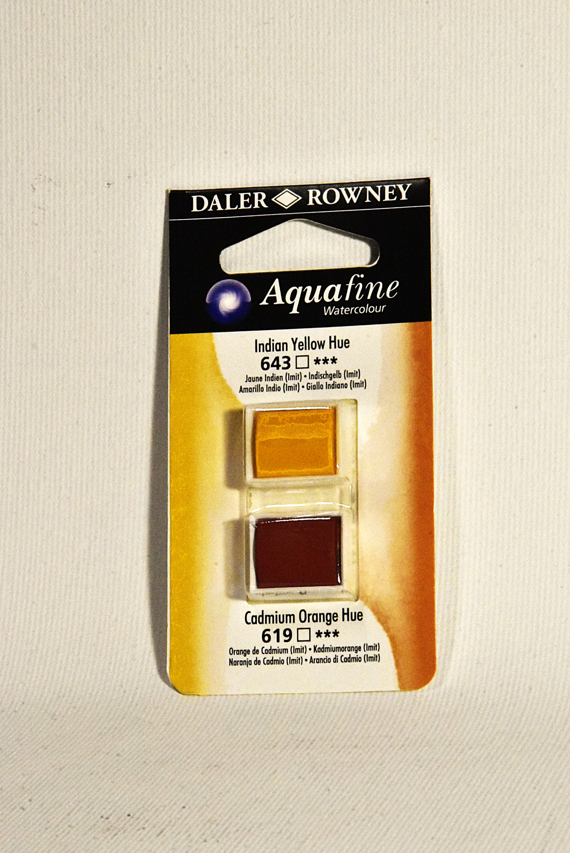 DALER ROWNEY Aquafine Colori Acquerelli  blister 2 semi godet