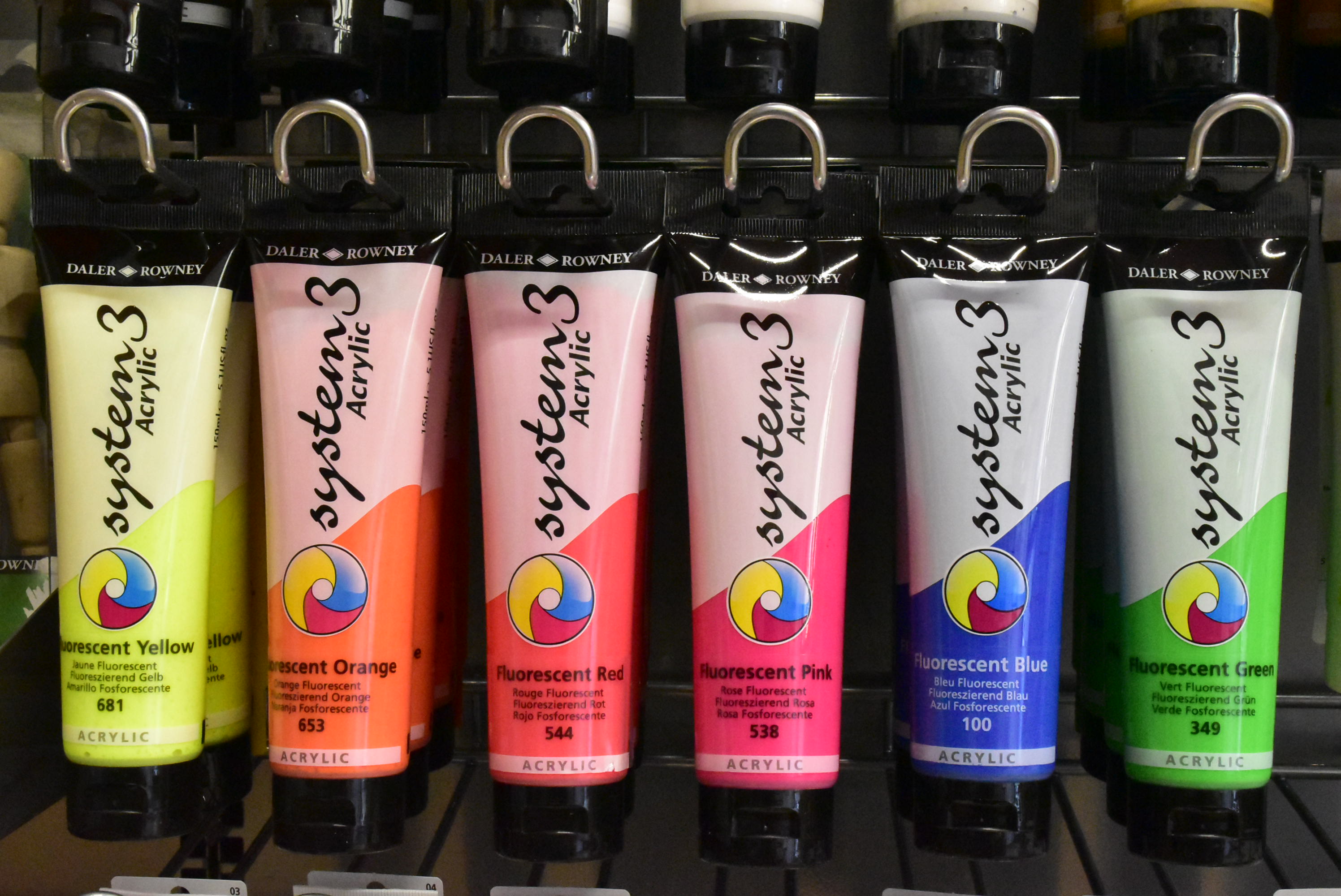 DALER ROWNEY System3 Colori Acrilici  Fosforescente 150ml 