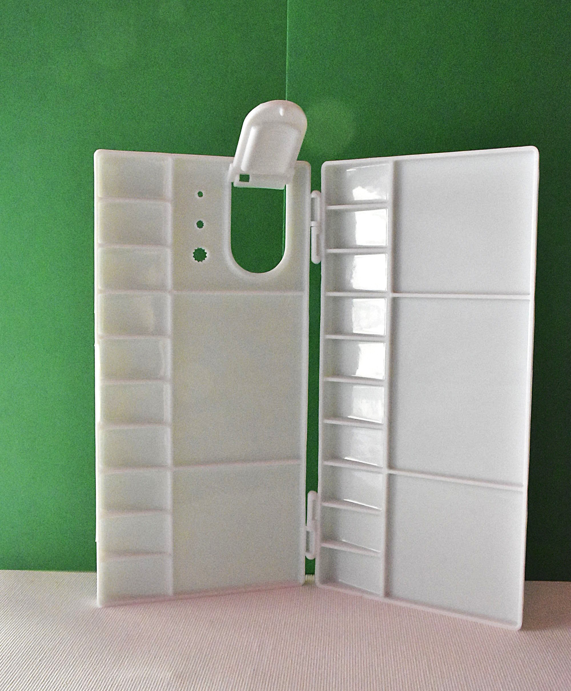 Tavolozza per 20 acquerelli da 1/2 godet in plastica 