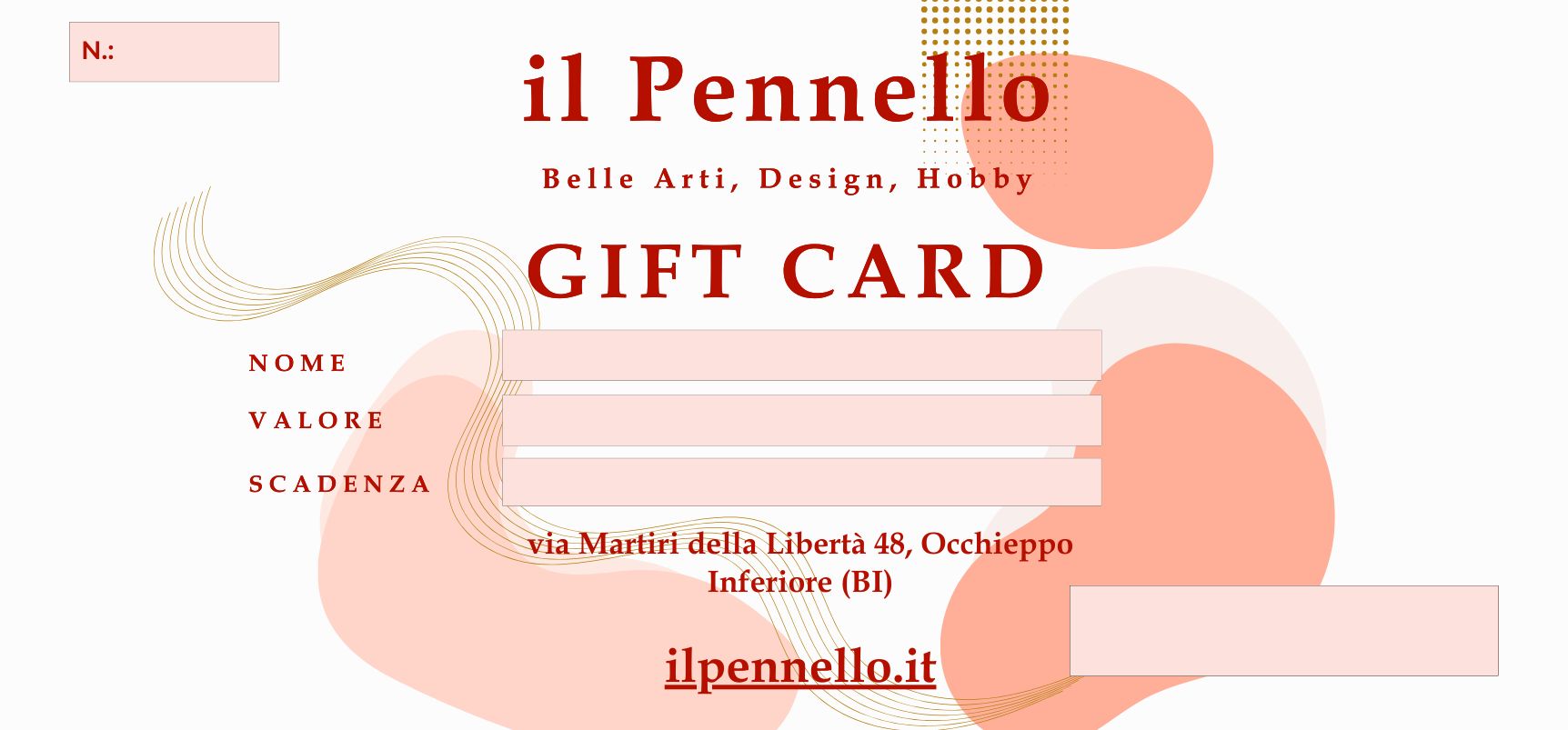 GIFTCARD BUONO REGALO IL PENNELLO 100 EURO