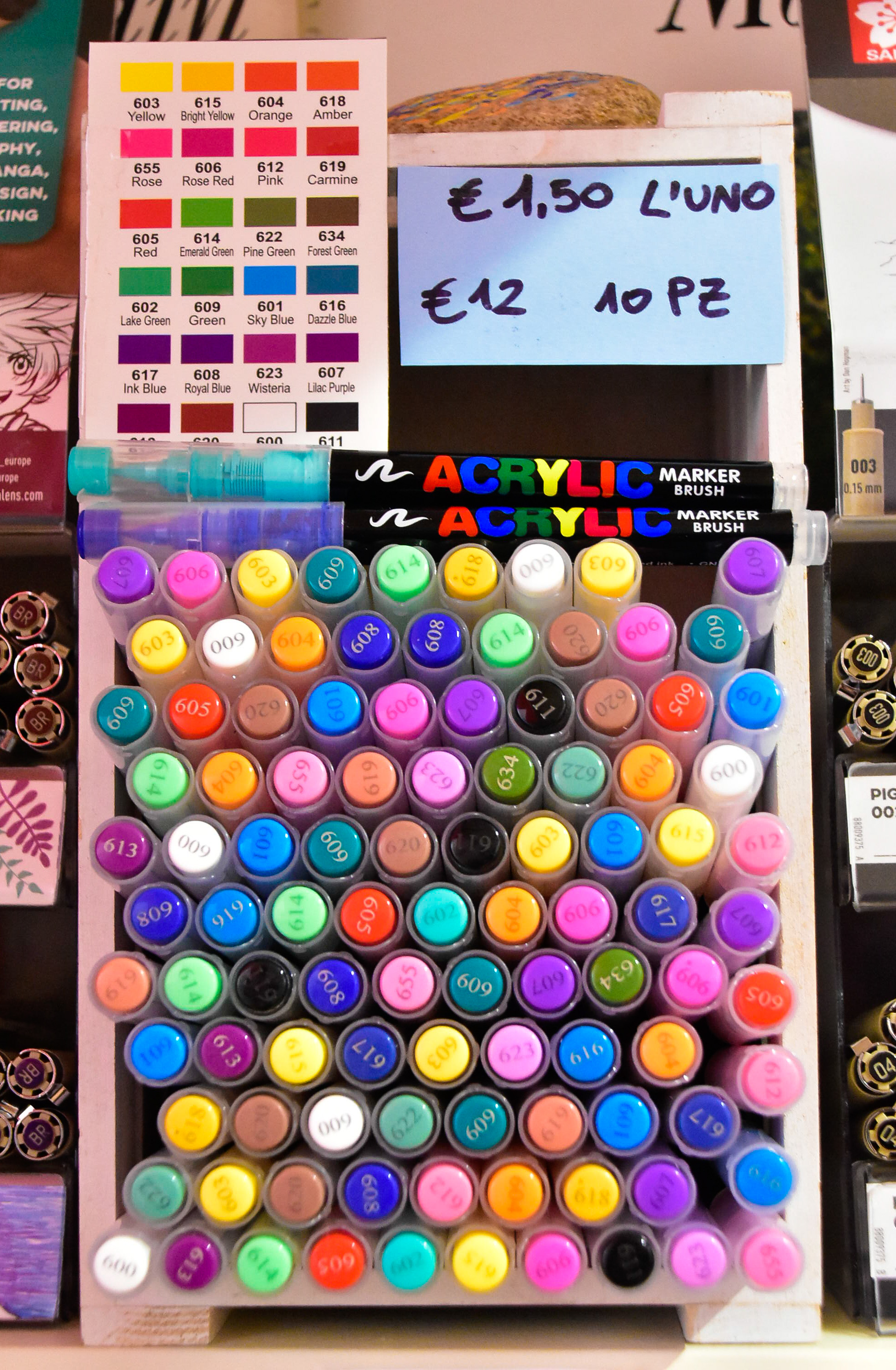 Marker Brush Acrilico Base Acqua 