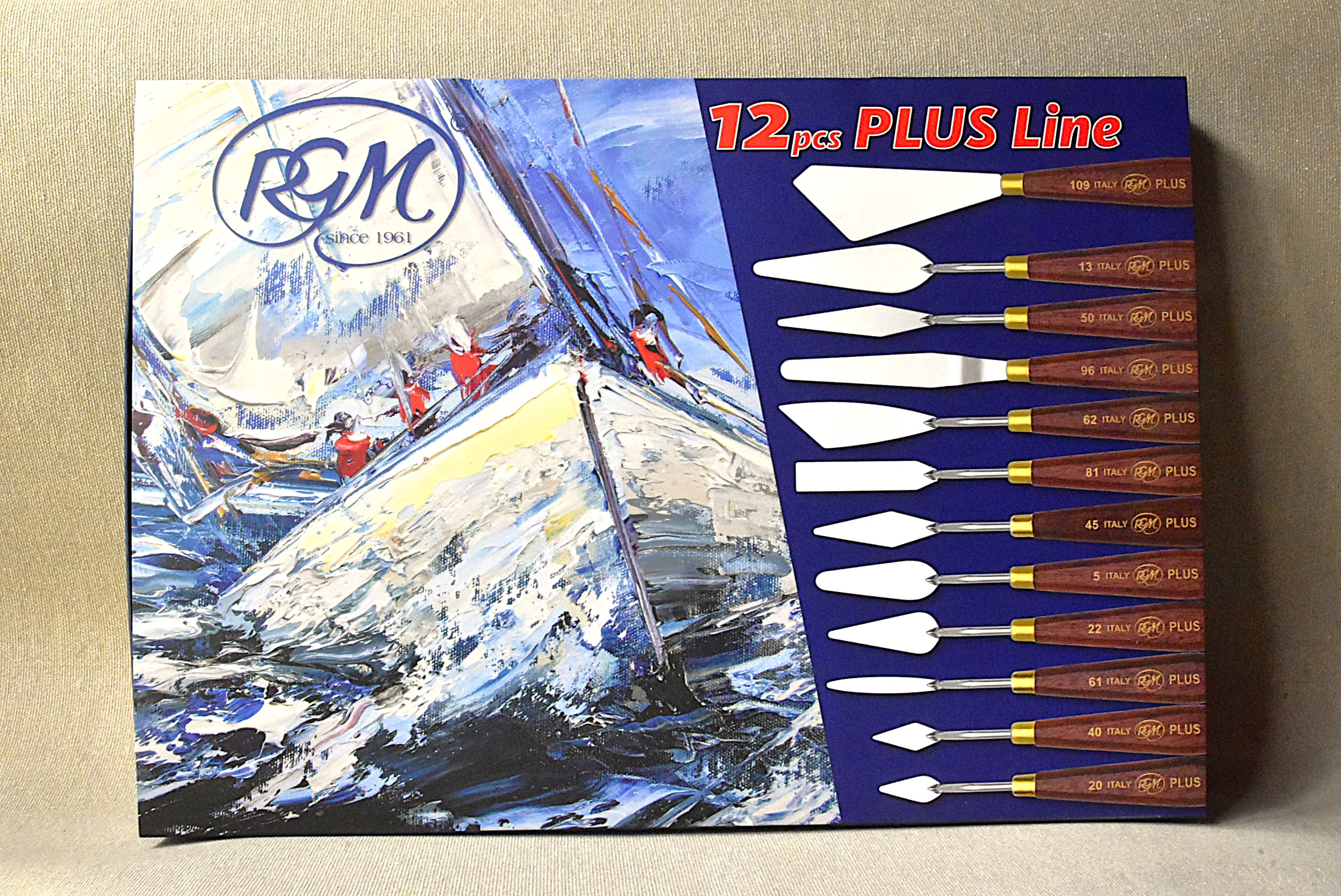 RGM Confezione Spatole per pittura 12pz 