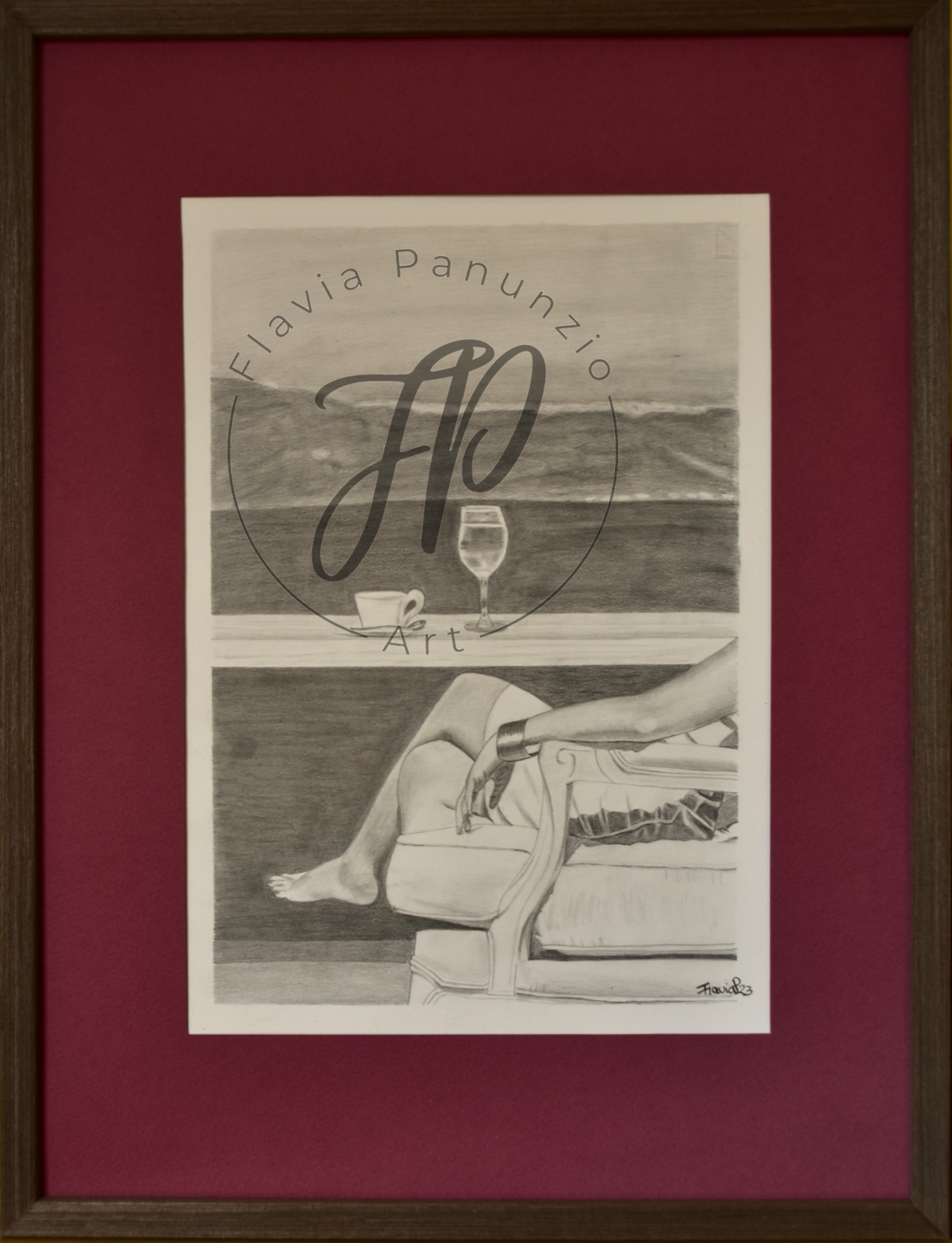 Disegno "Aperitivo" di Flavia Panunzio