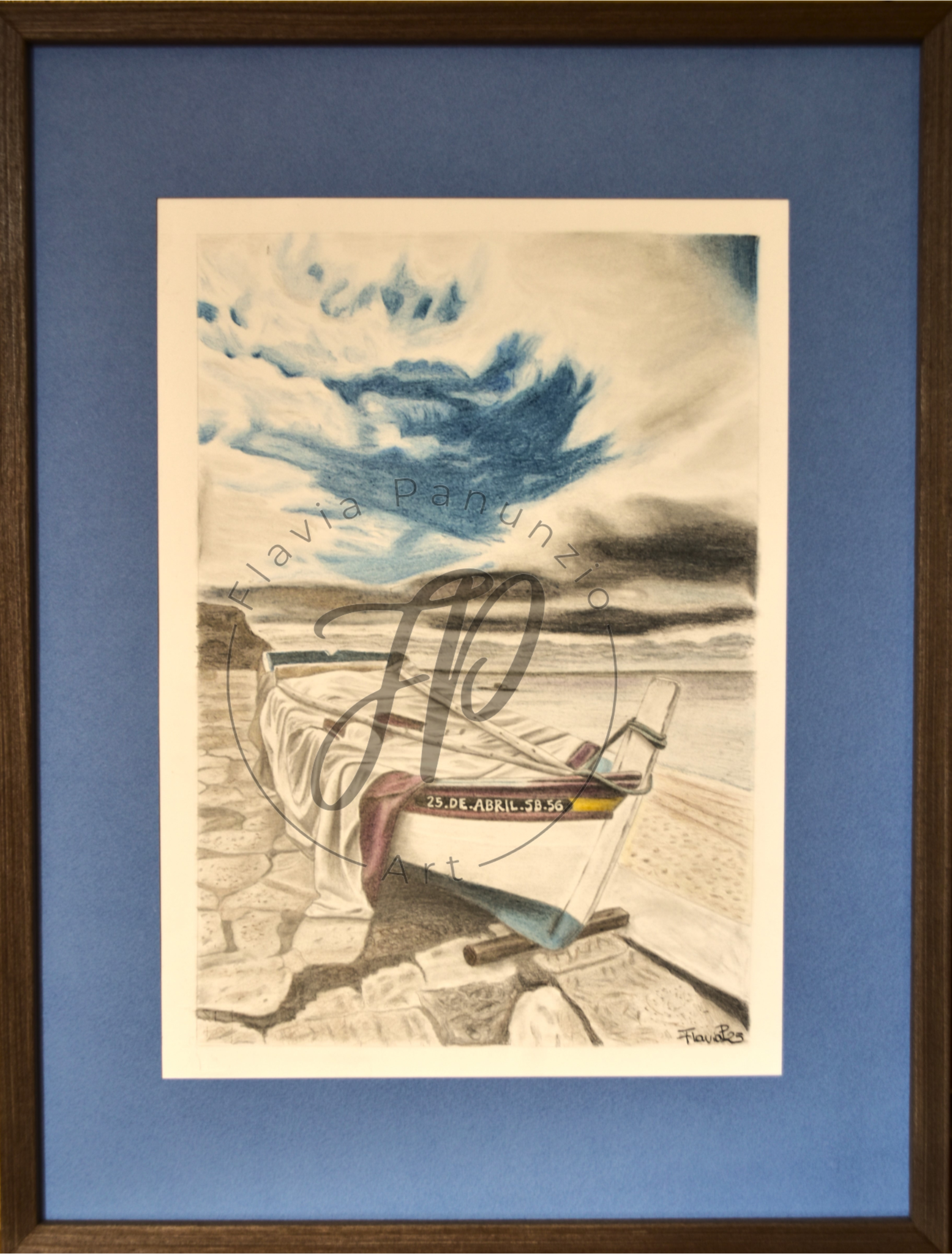 Disegno "Barca" di Flavia Panunzio