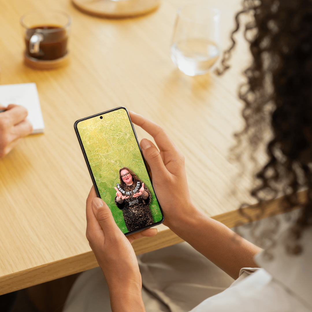 Smartphone Achtergrond Goud/Groen