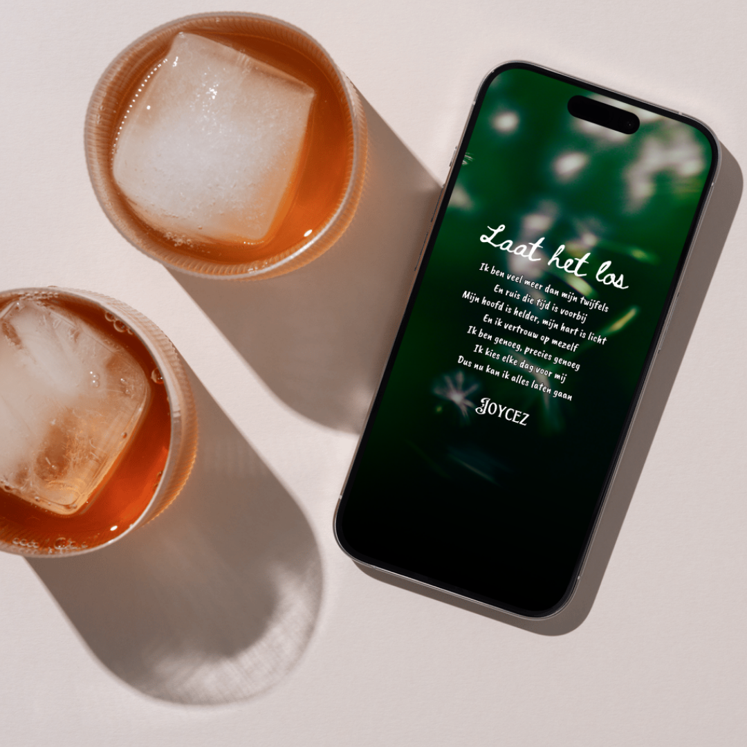 Smartphone Achtergrond Groen met tekst