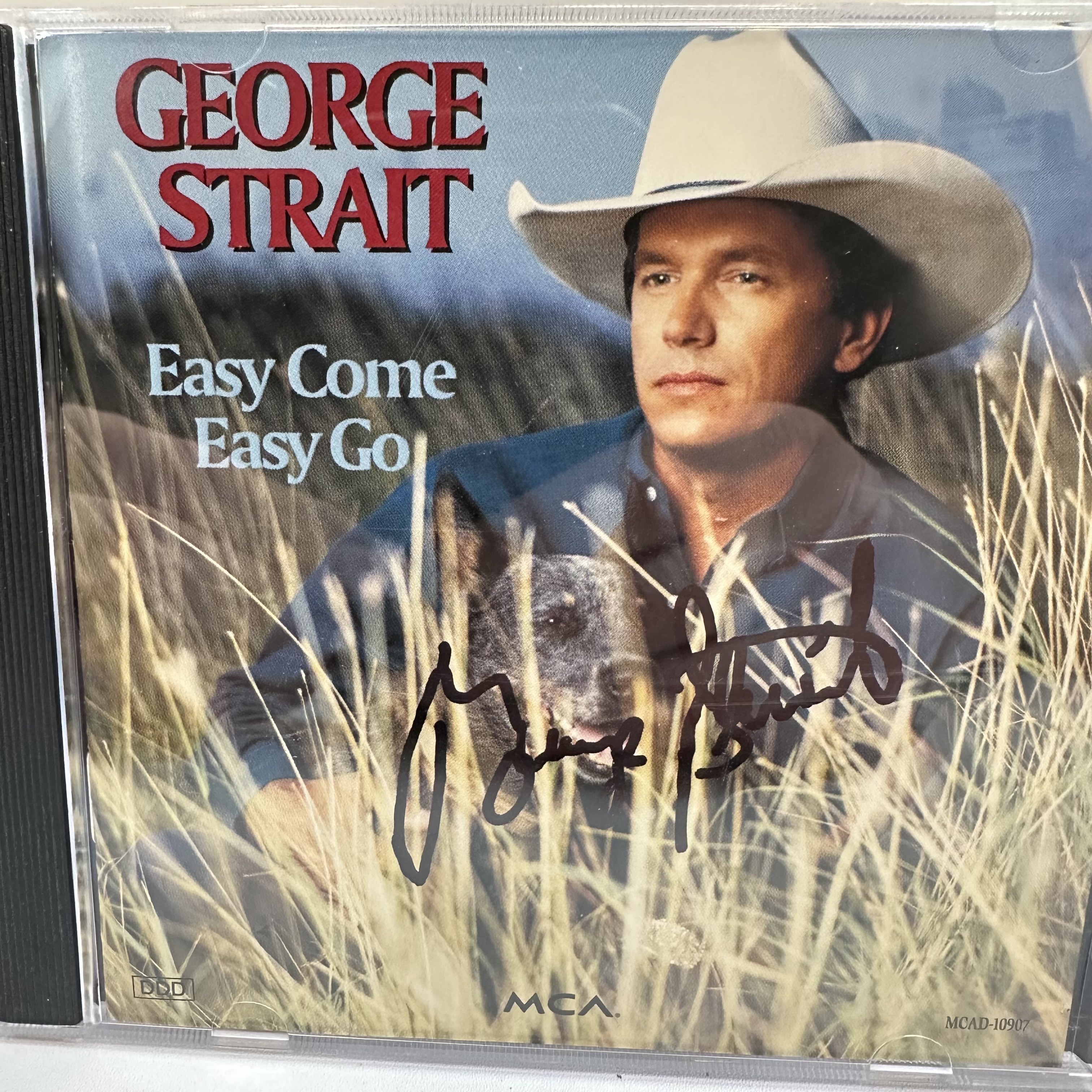 A1293 George Strait easy come easy go signed autographed CD