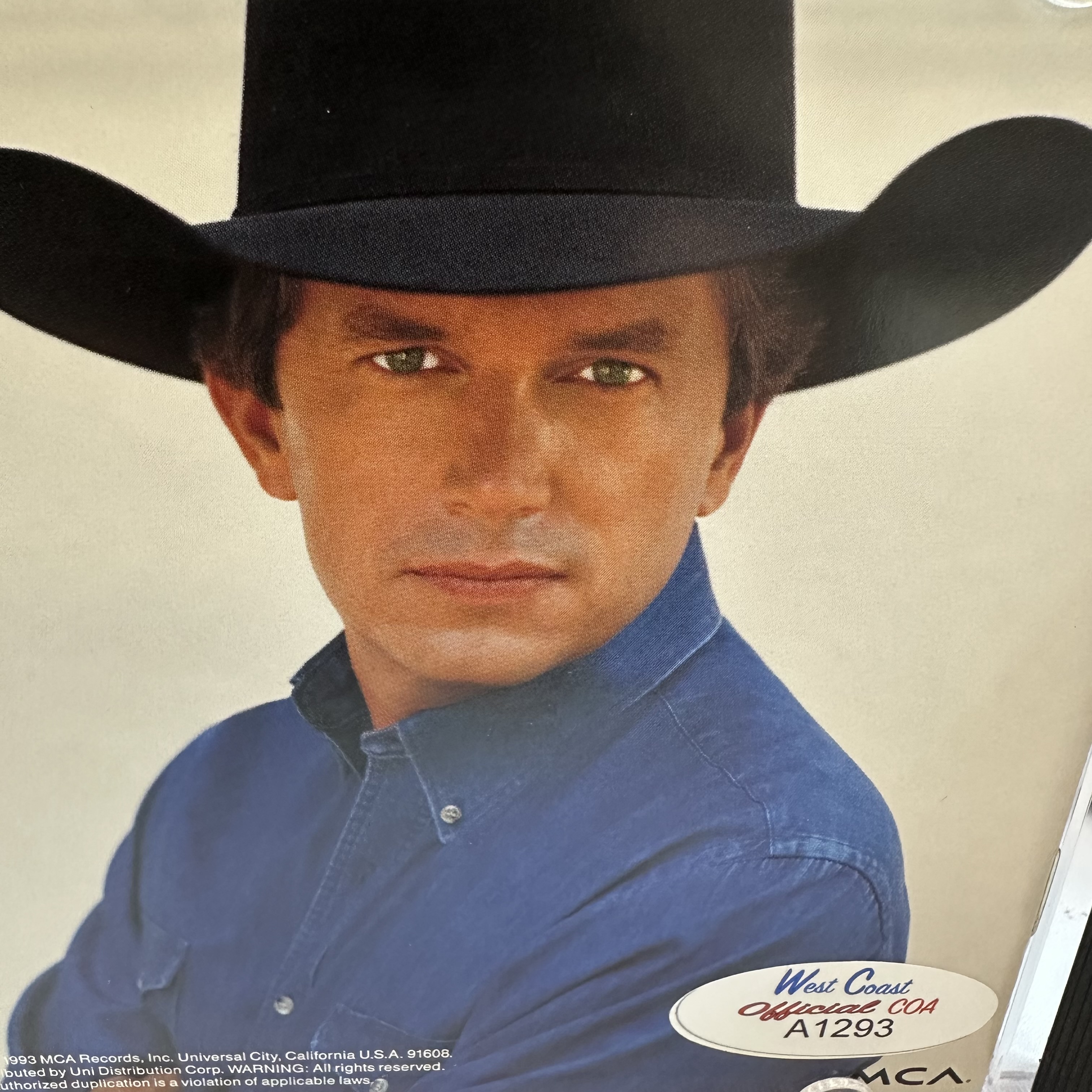 A1293 George Strait easy come easy go signed autographed CD