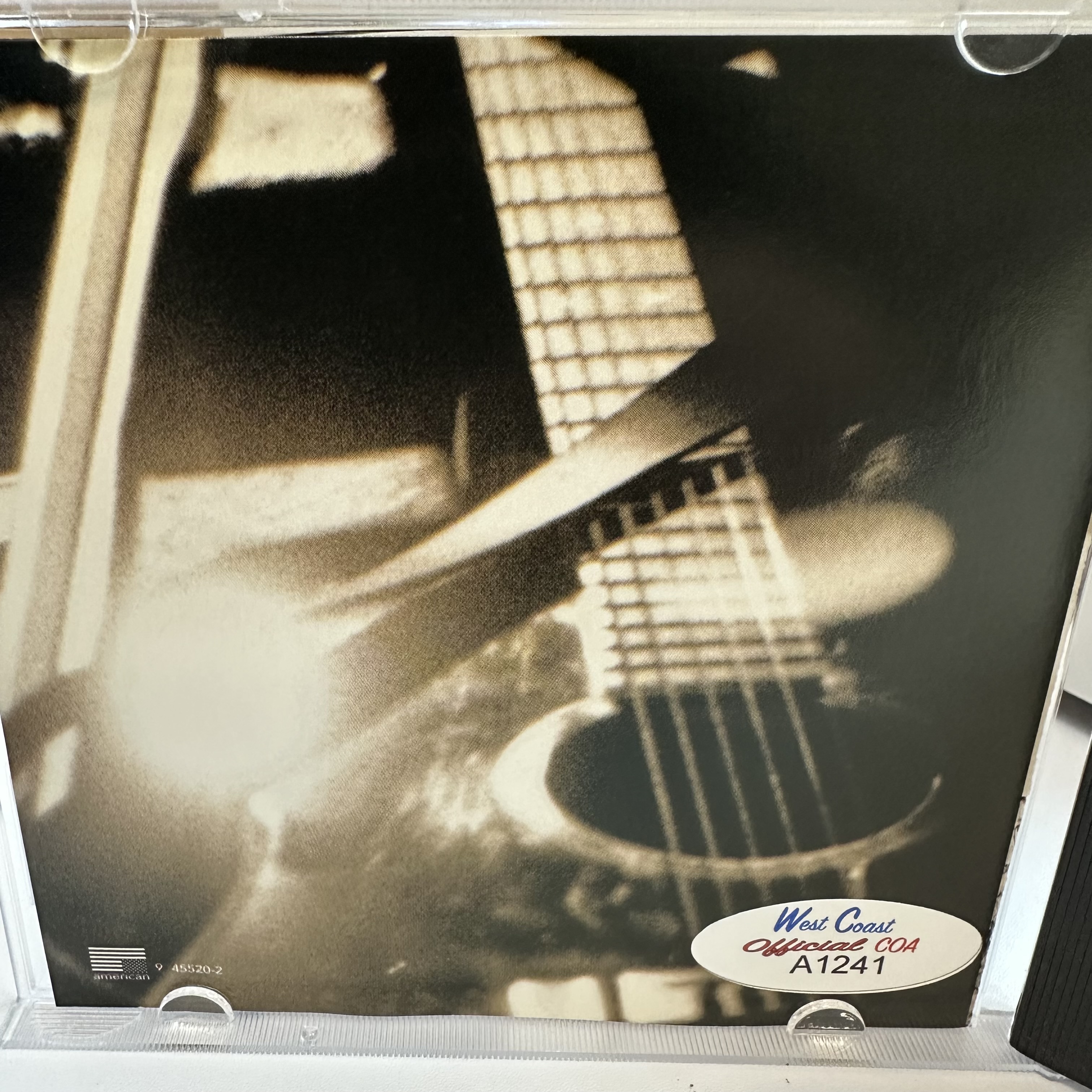 A1241 Johnny Cash American recordings, signed autograph CD booklet