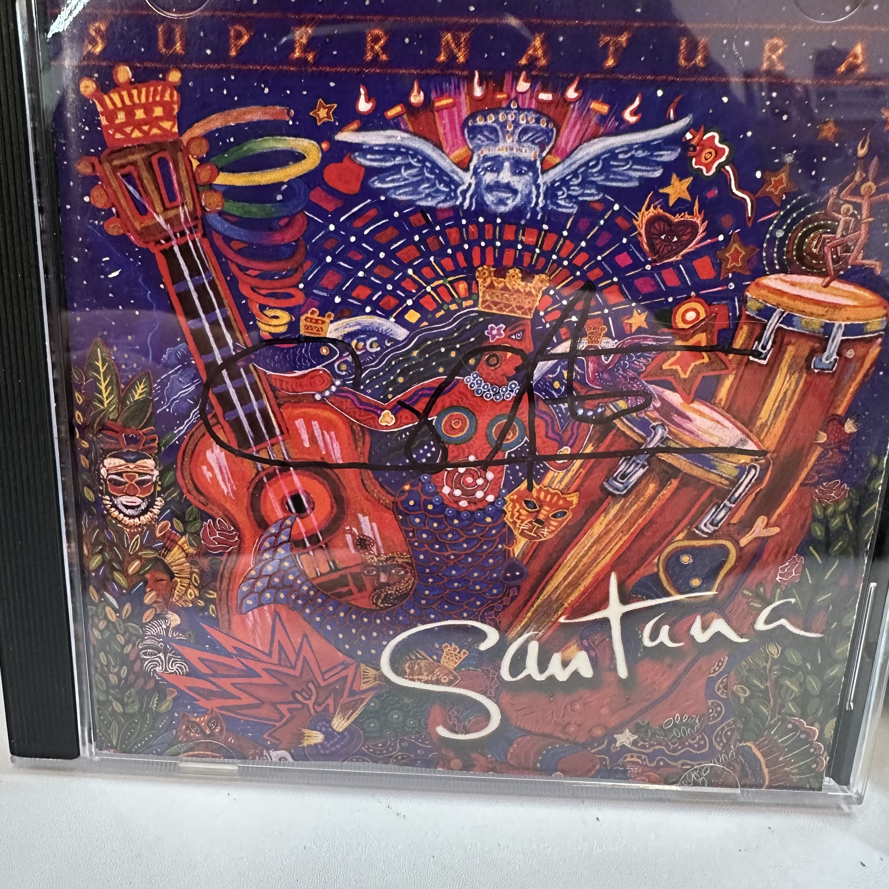 A1288 Carlos Santana supernatural signed autograph CD