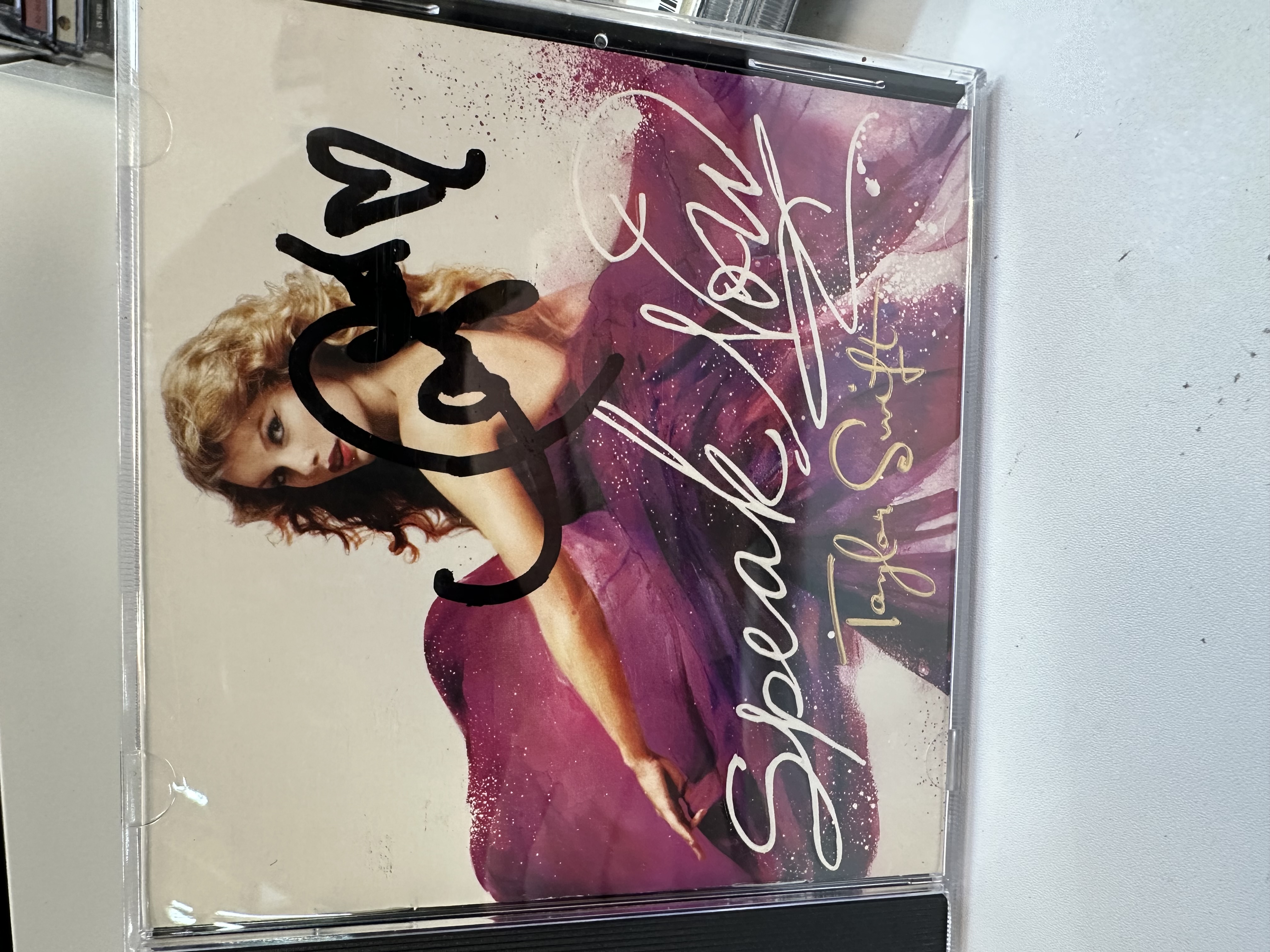 A1252 Taylor Swift speak now signed autograph CD booklet