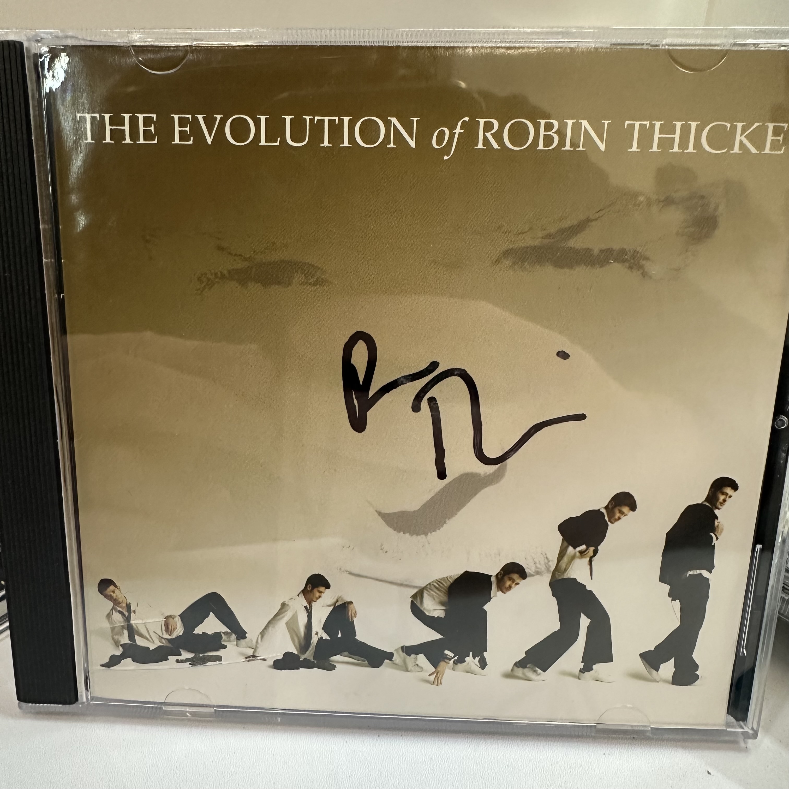 A1243 Robbin Thicke signed cd booklet 