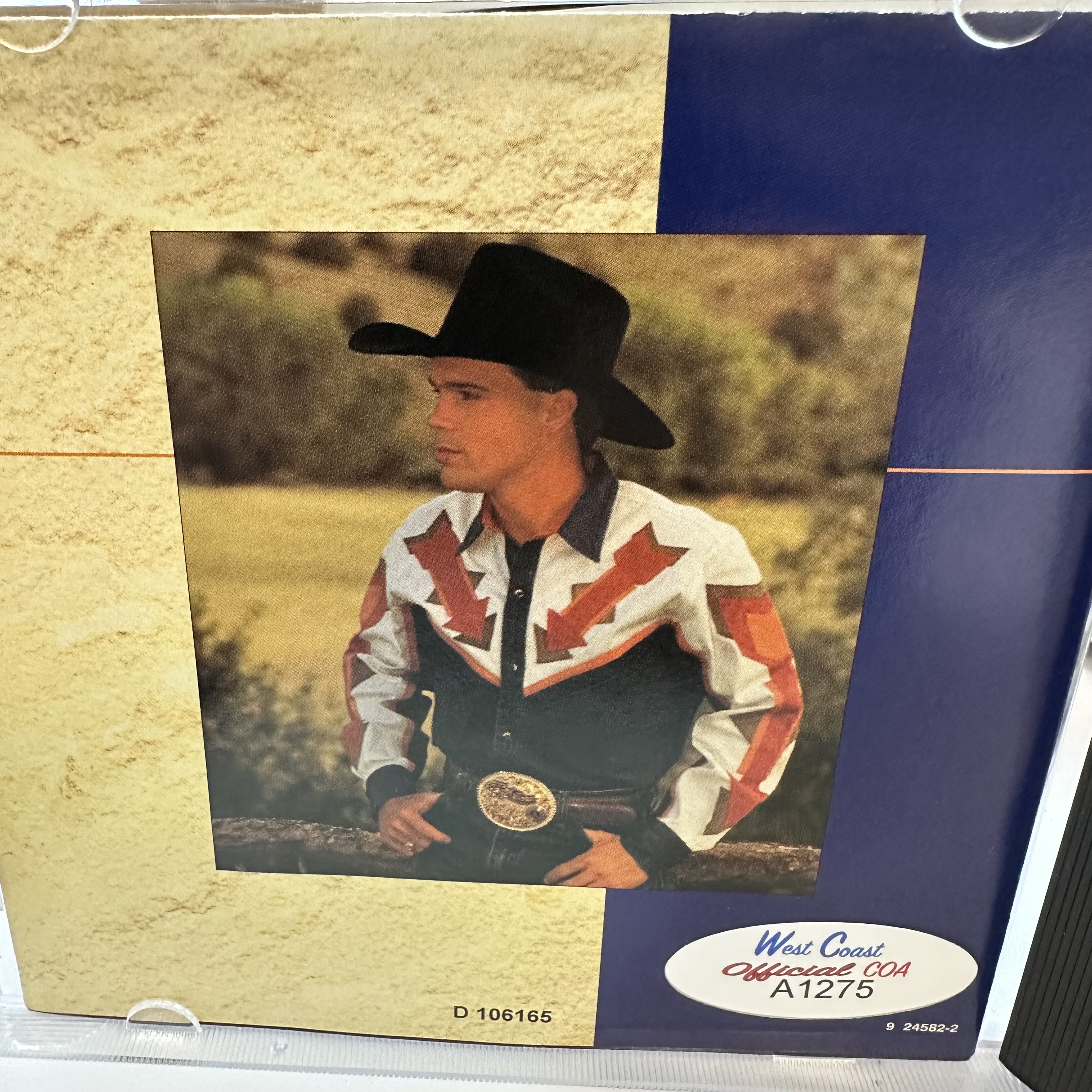A1275 Clay Walker autographed If I could make a livin CD booklet