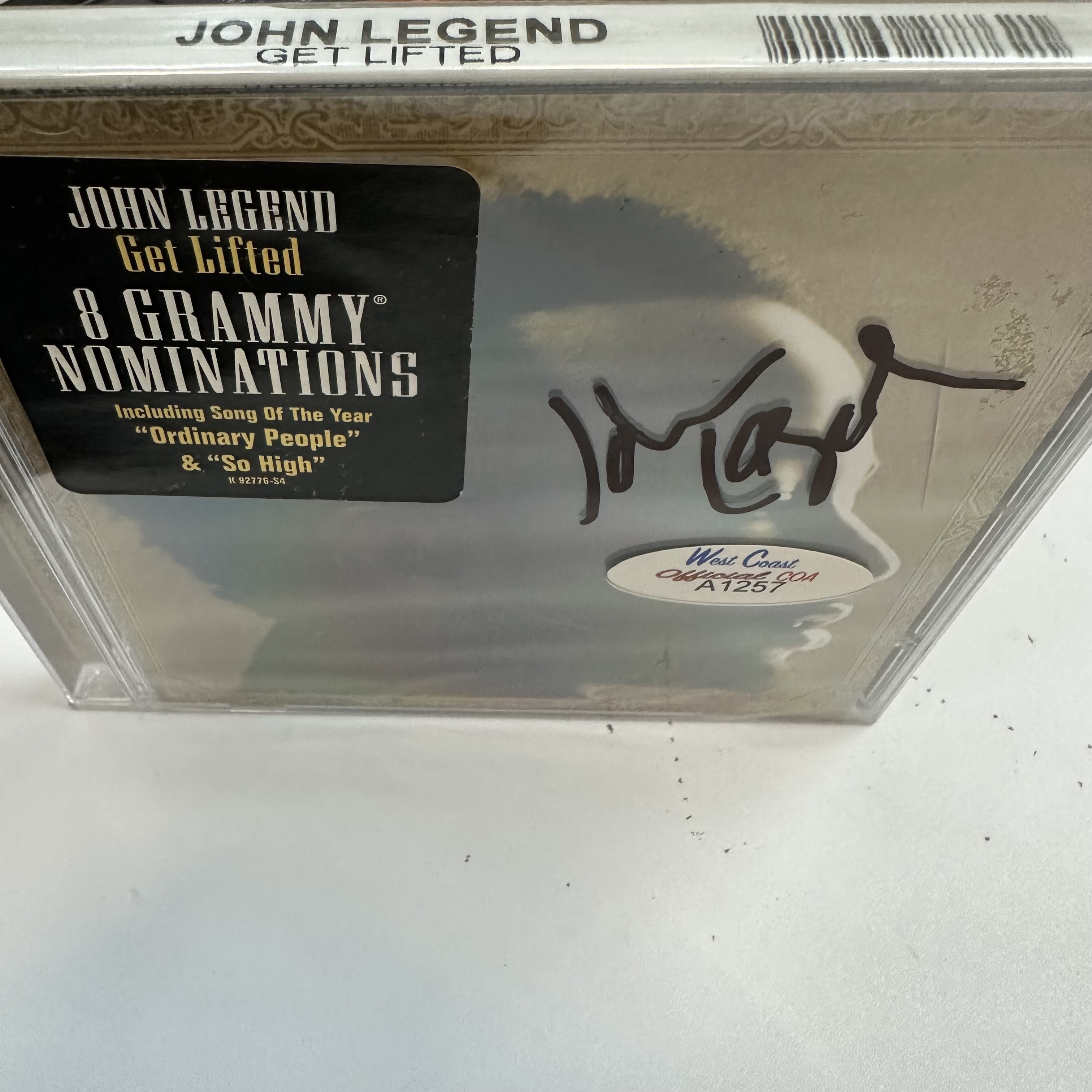 A1257 John Legend new Ordinary People signed cd in plastic