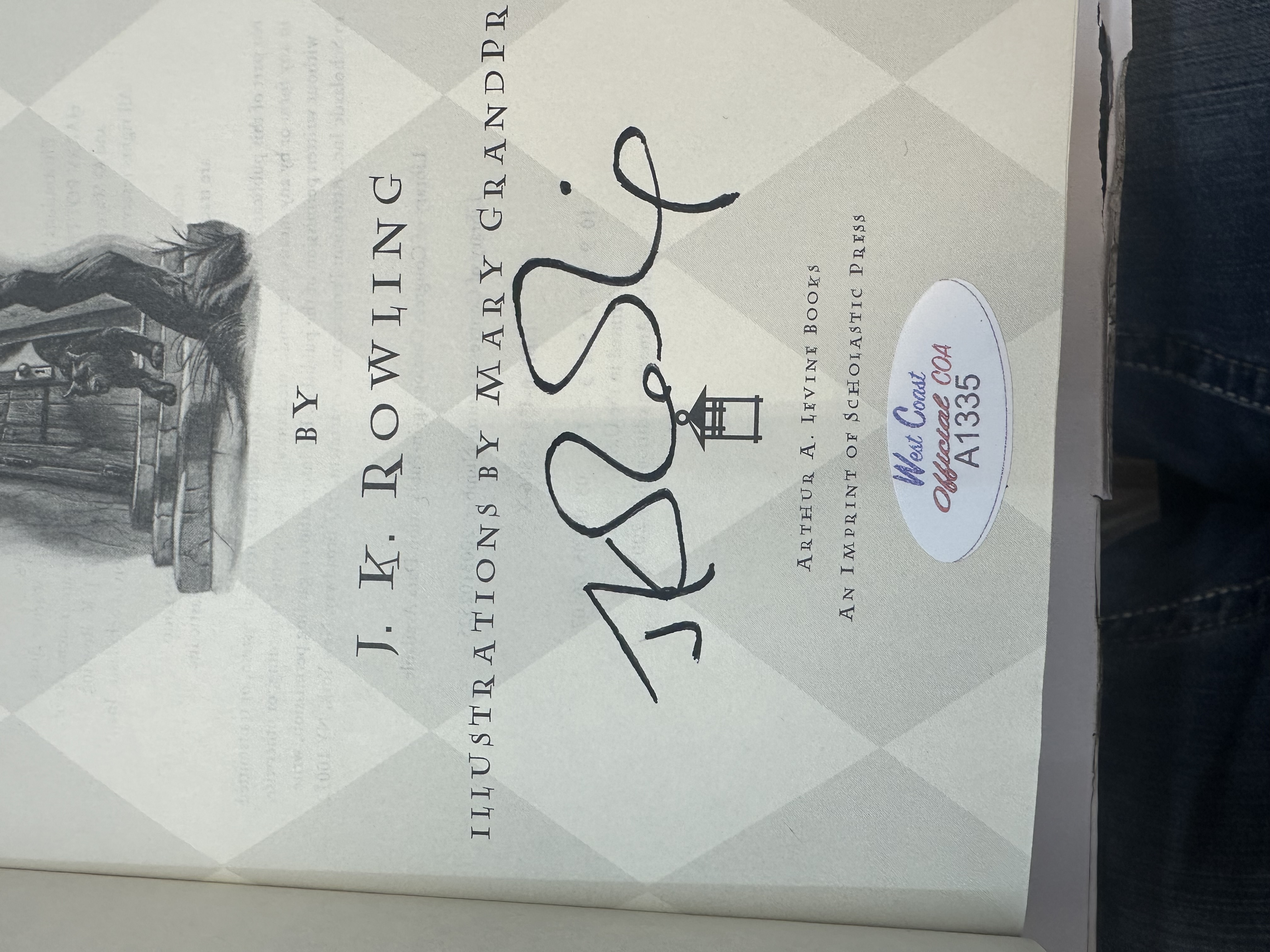 A1335 Harry Potter and the order of the Phoenix signed autographed copy by J. K. Rowling