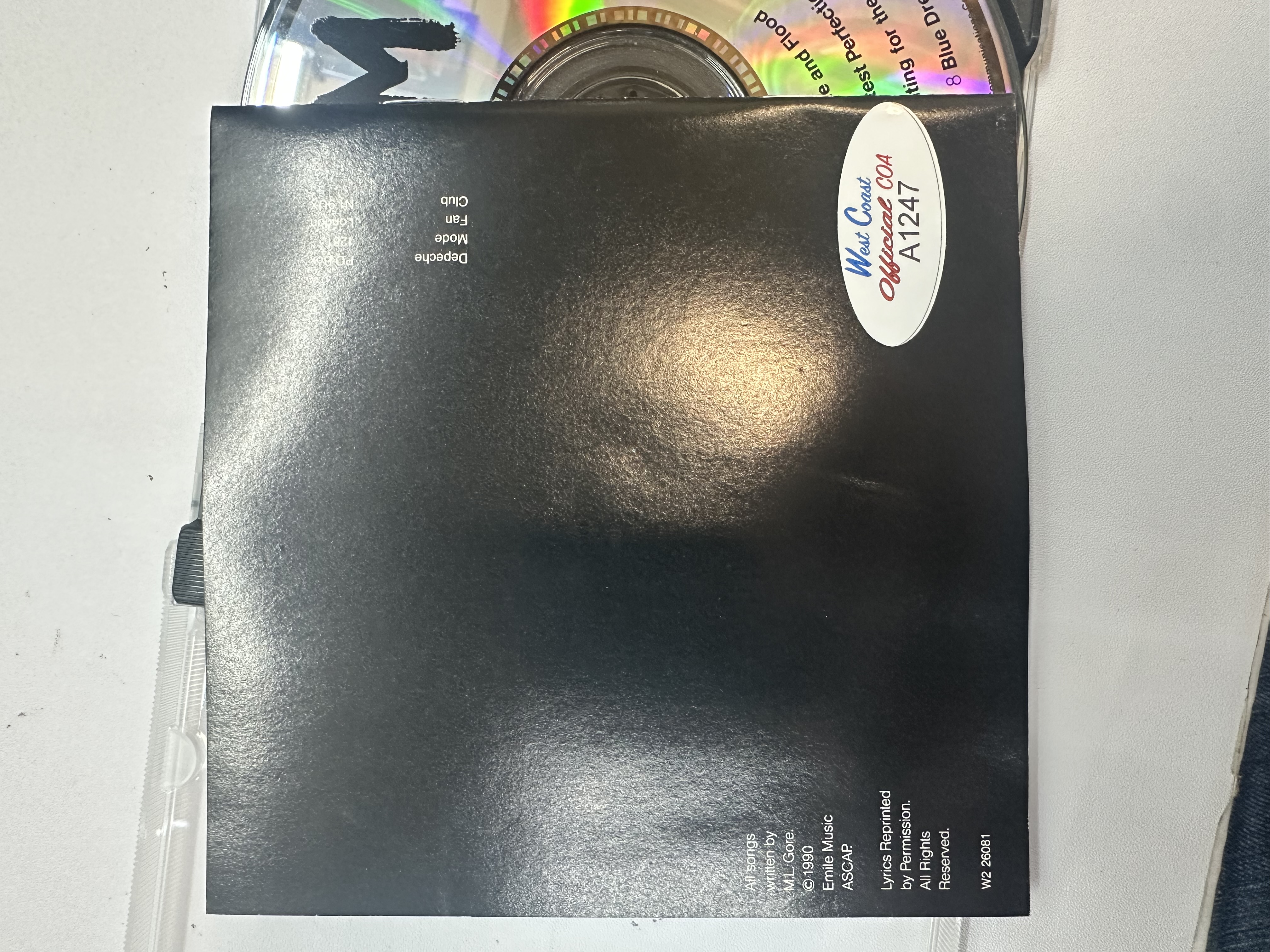 A1247 Depeche Mode violator signed autograph CD booklet