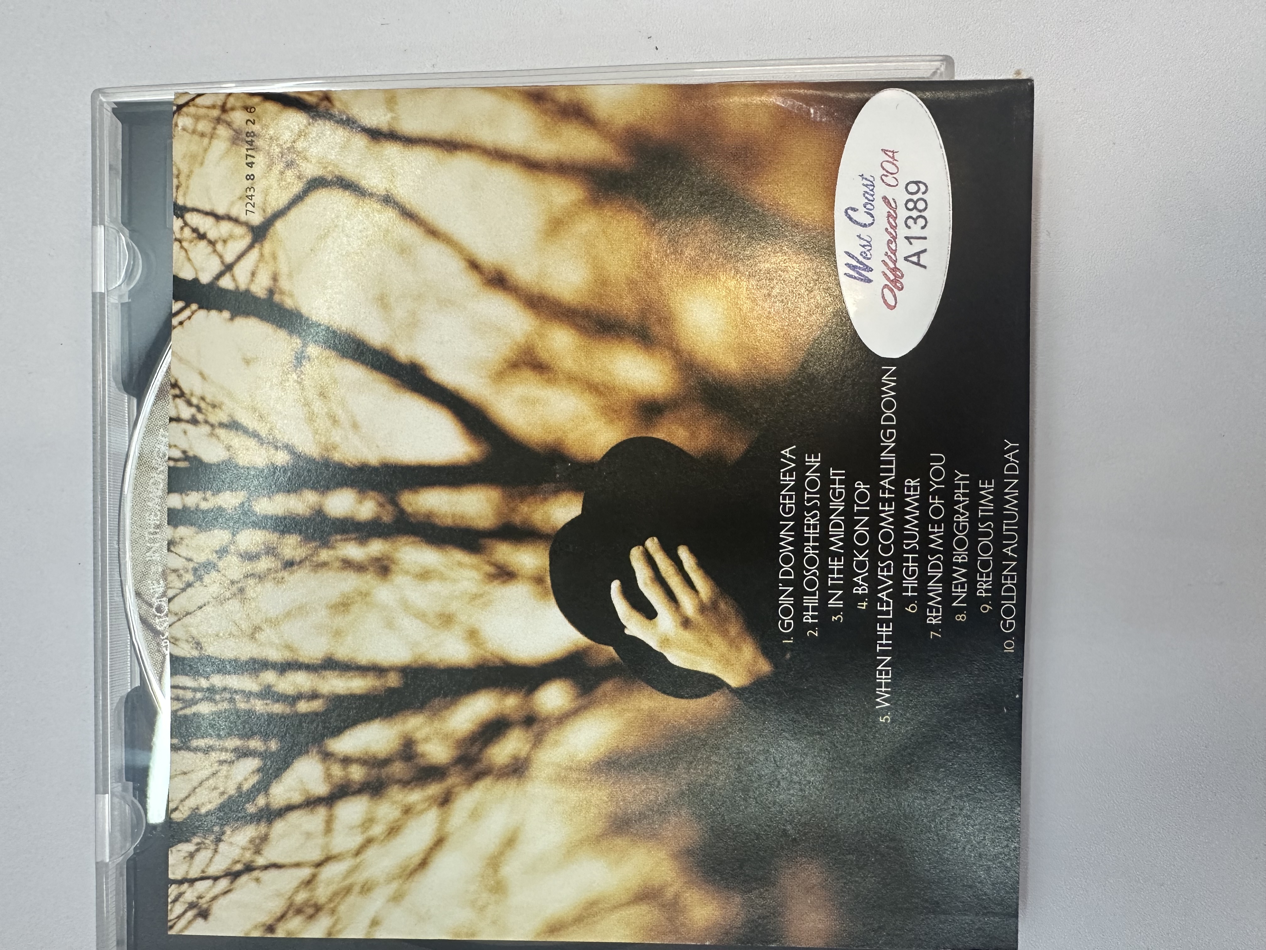A1389 Van Morrison back on top signed autographed CD booklet