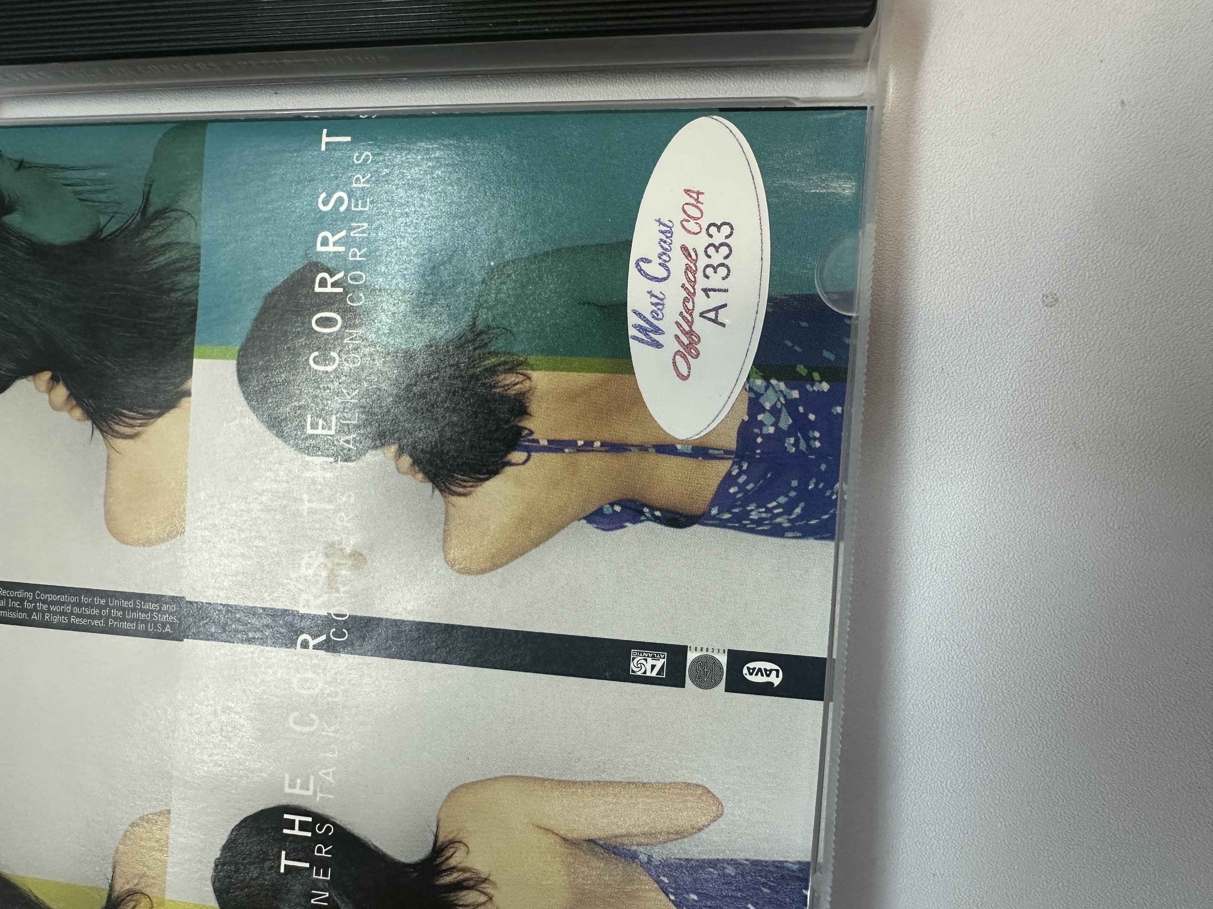A1333 The Corrs talk on corners, special edition, signed, autograph CD booklet signed by all four member members