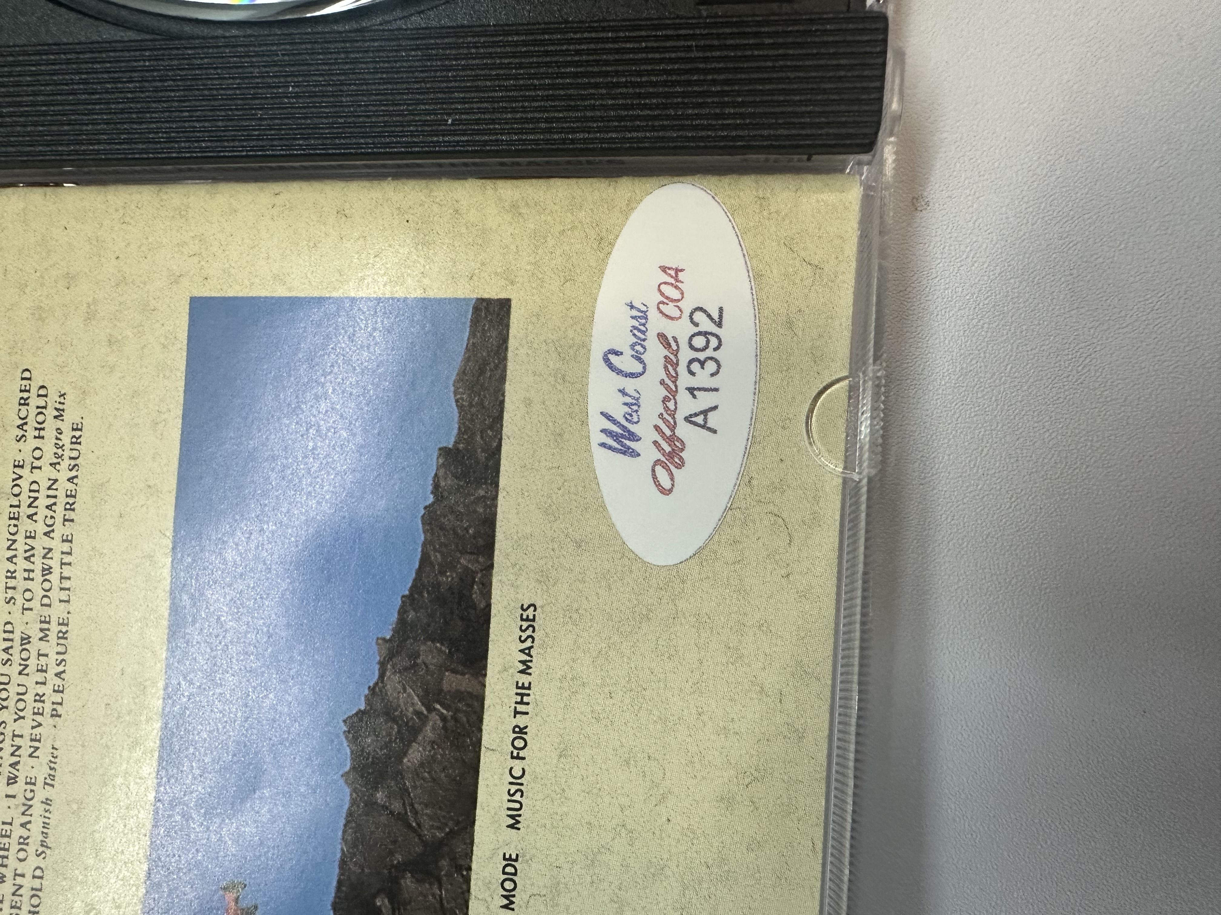 A1392 Depeche Mode music for the masses signed autograph CD booklet signed by full band