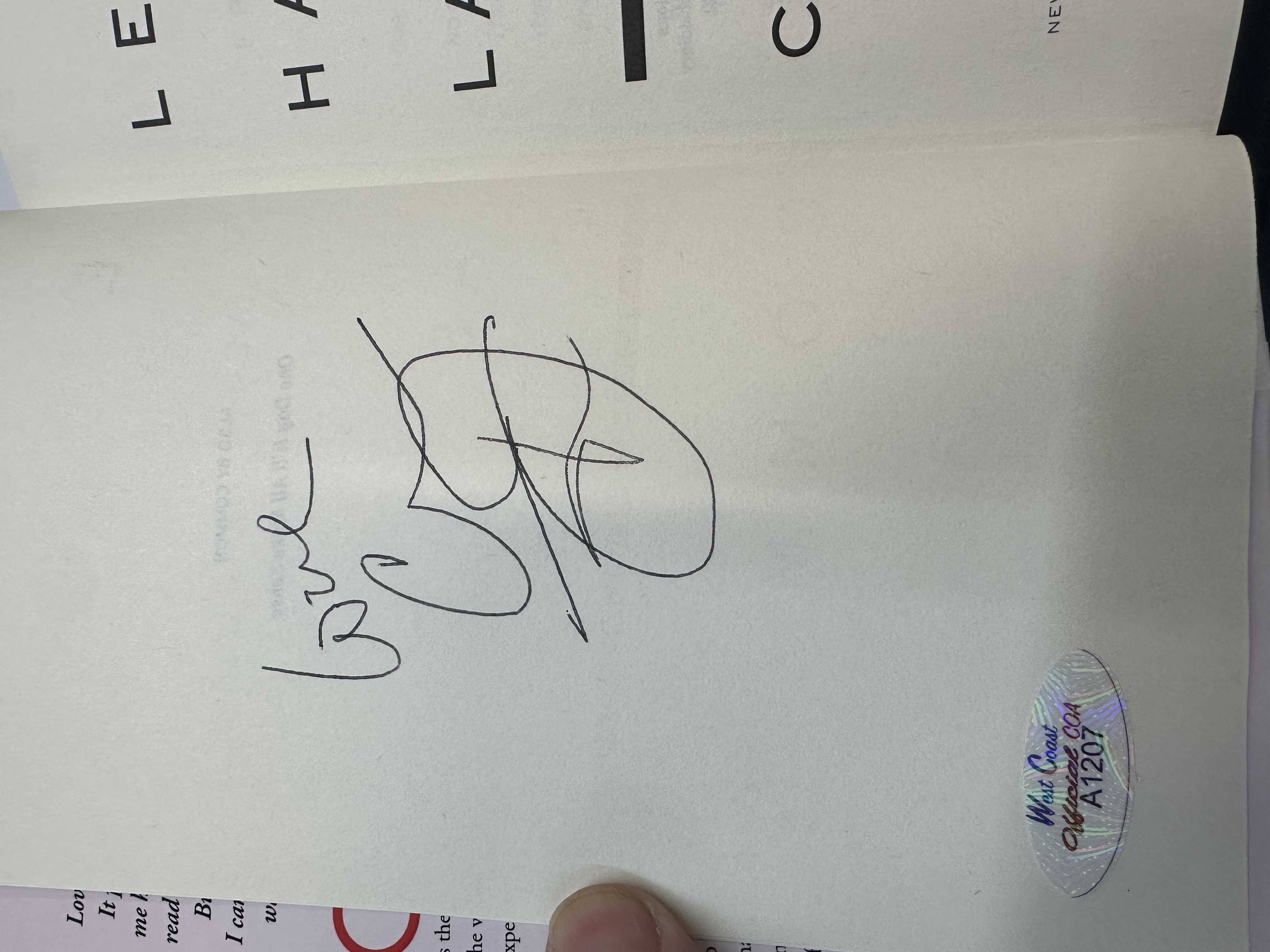 A1207 let love, have the last word a memoir by common autographed book