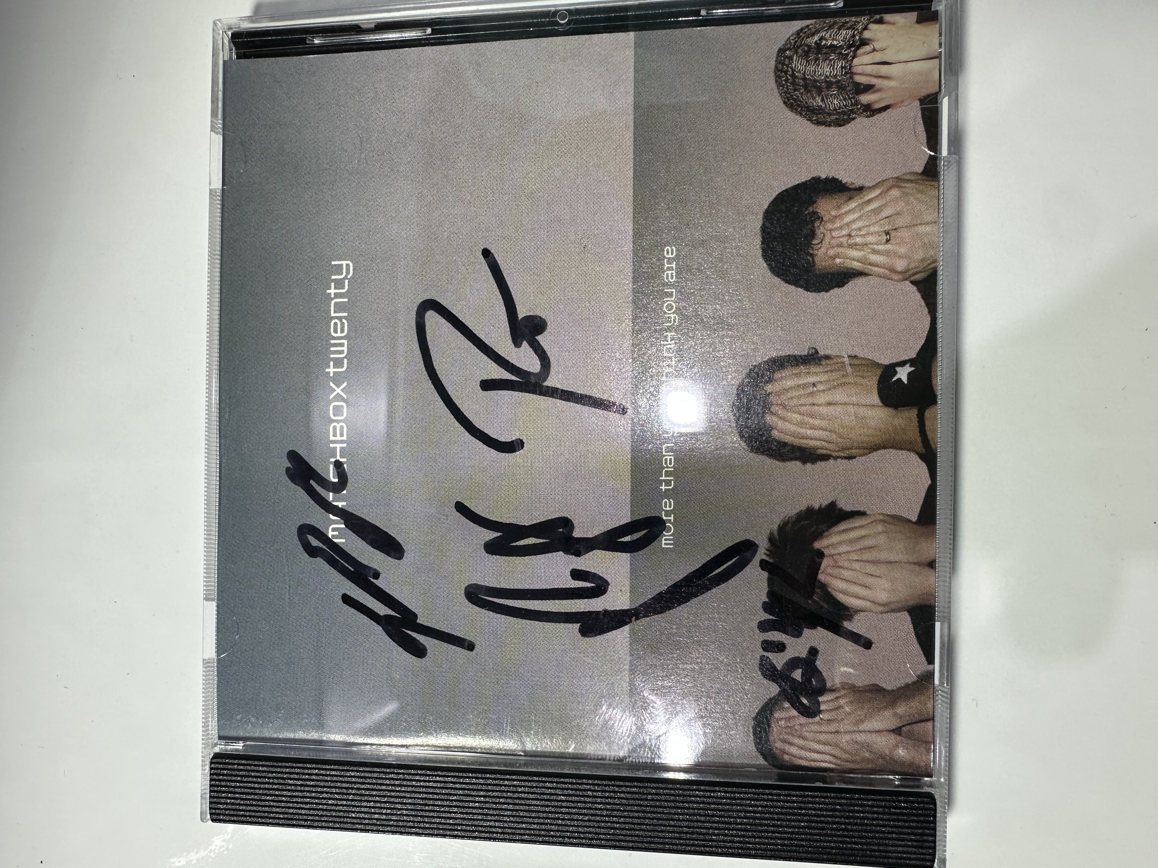 A1205 matchbox Twenty more than you think you are signed autographed CD by the whole band