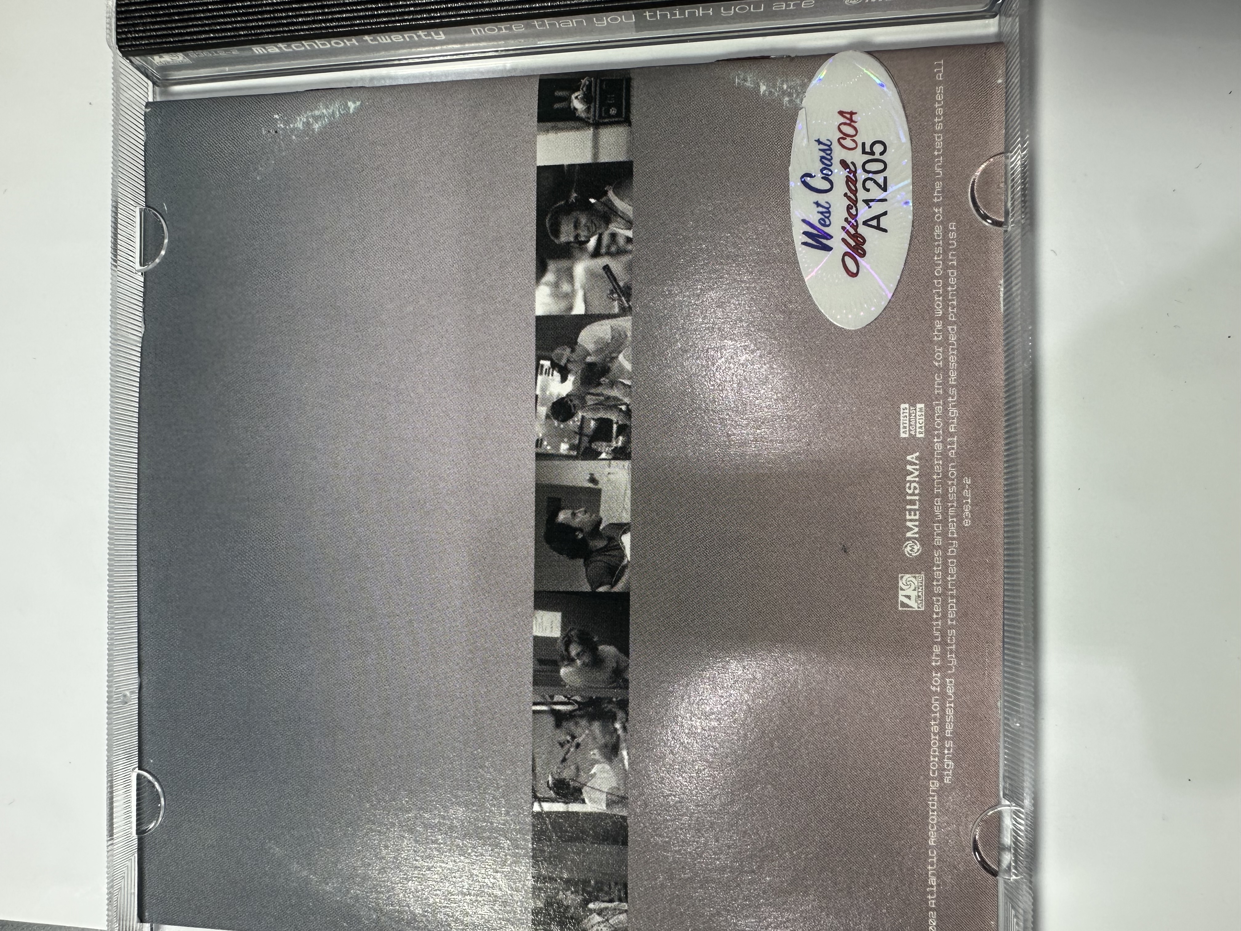 A1205 matchbox Twenty more than you think you are signed autographed CD by the whole band