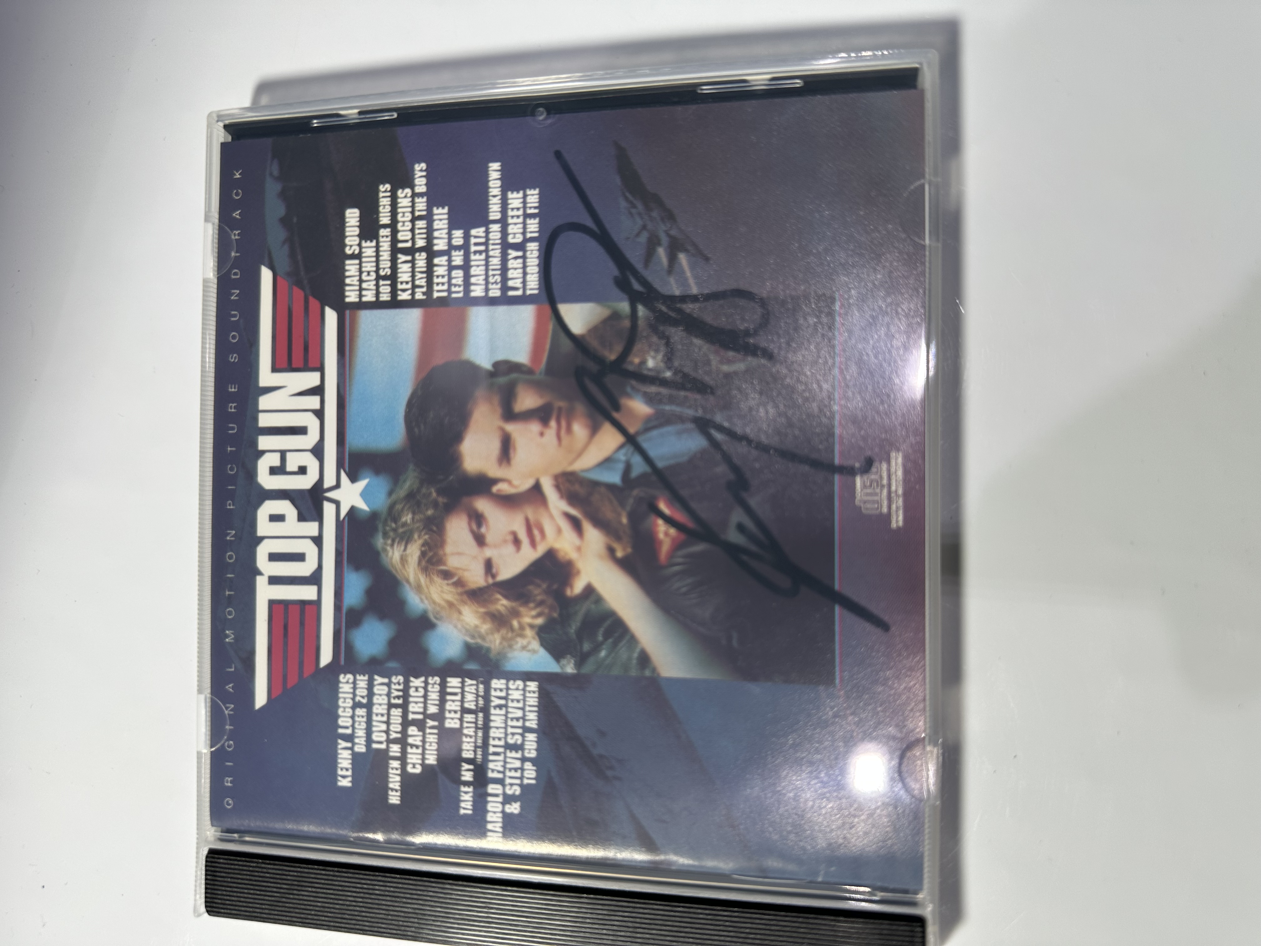 A1290 top gun soundtrack signed autographed by Kenny Loggins