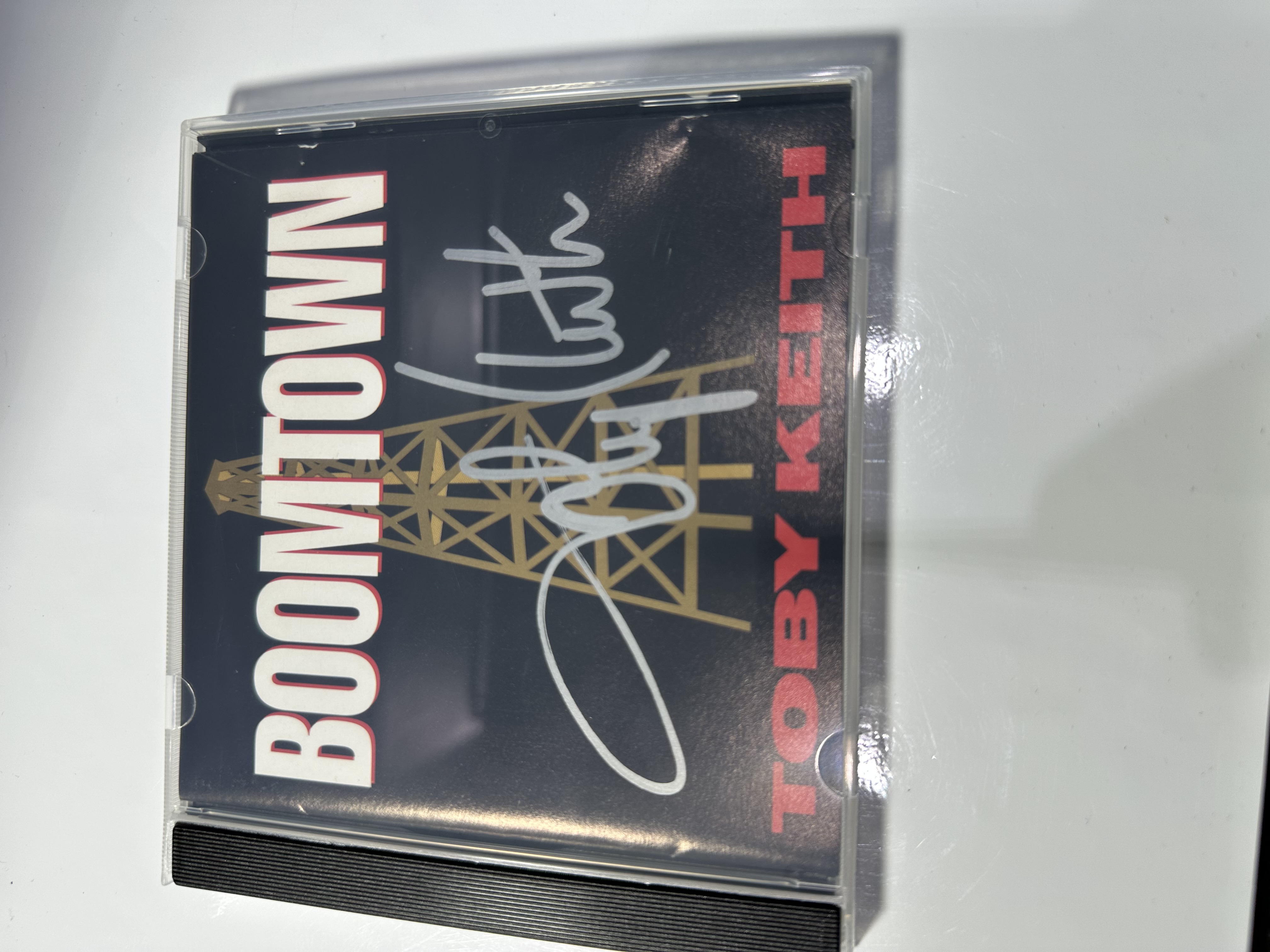 A1264 toby Keith boomtown signed autographed CD
