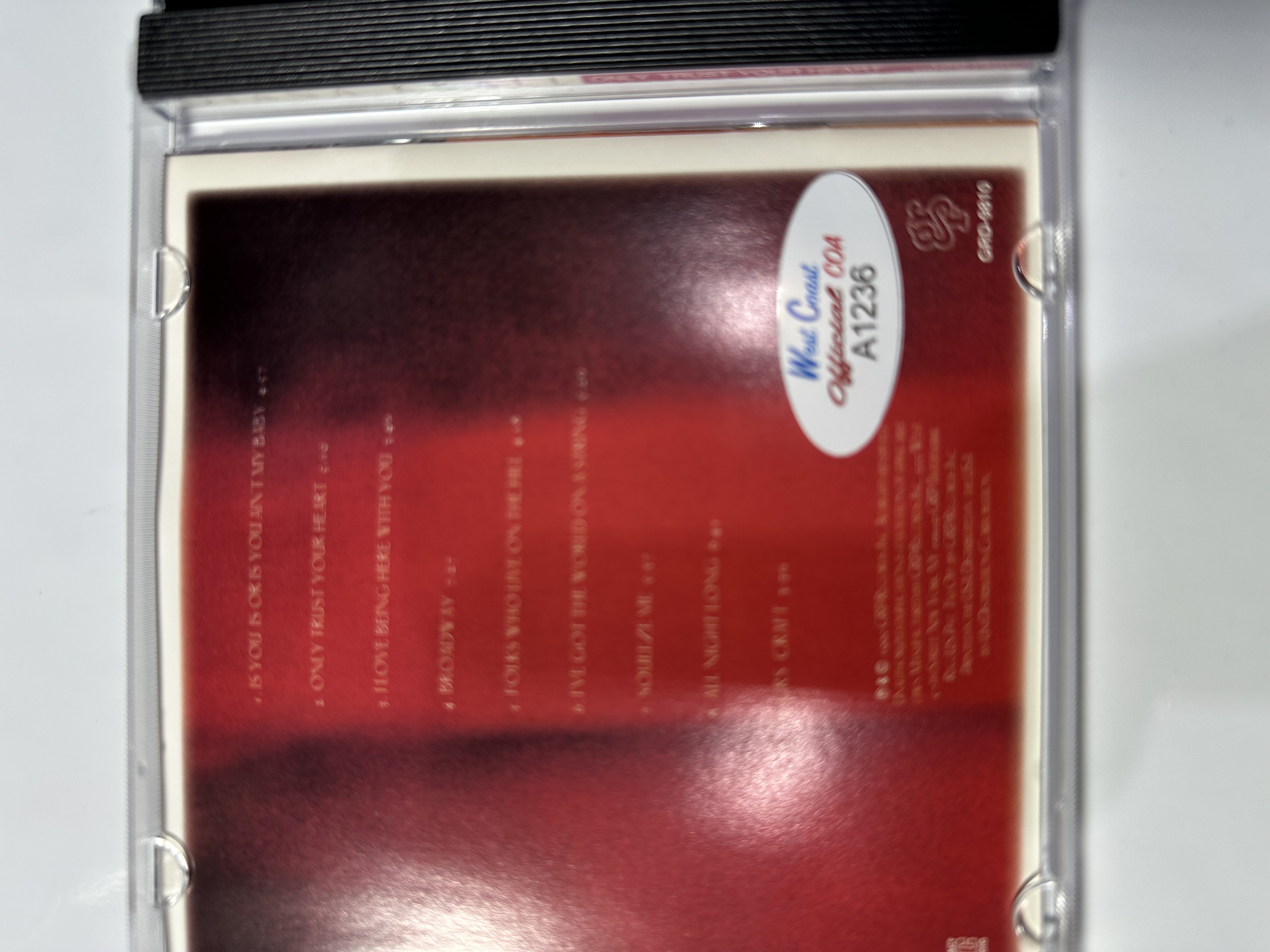A1236 Dana Krall only trust your heart signed autographed CD