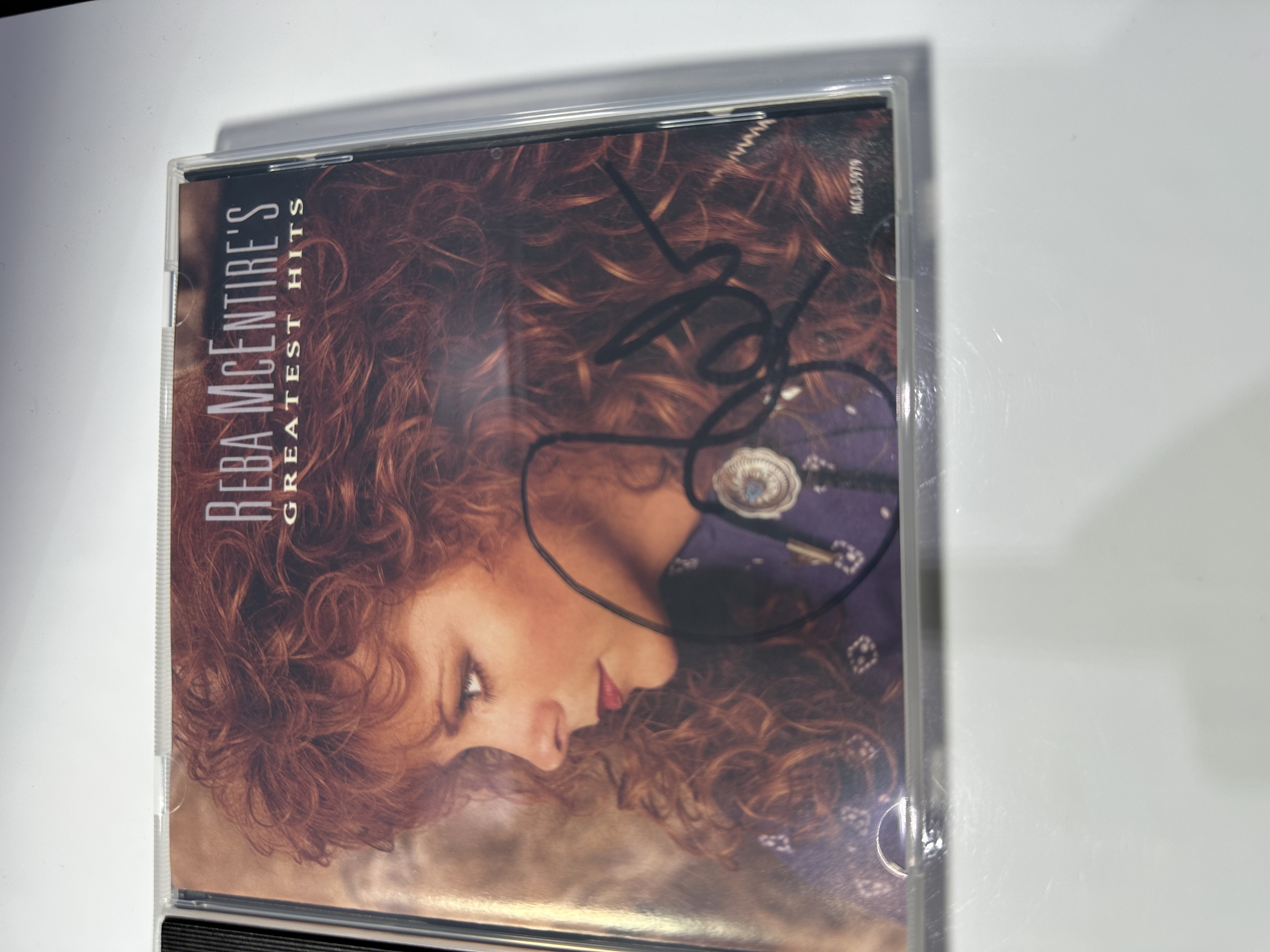 A1278 reba McEntire greatest hits signed autographed CD booklet