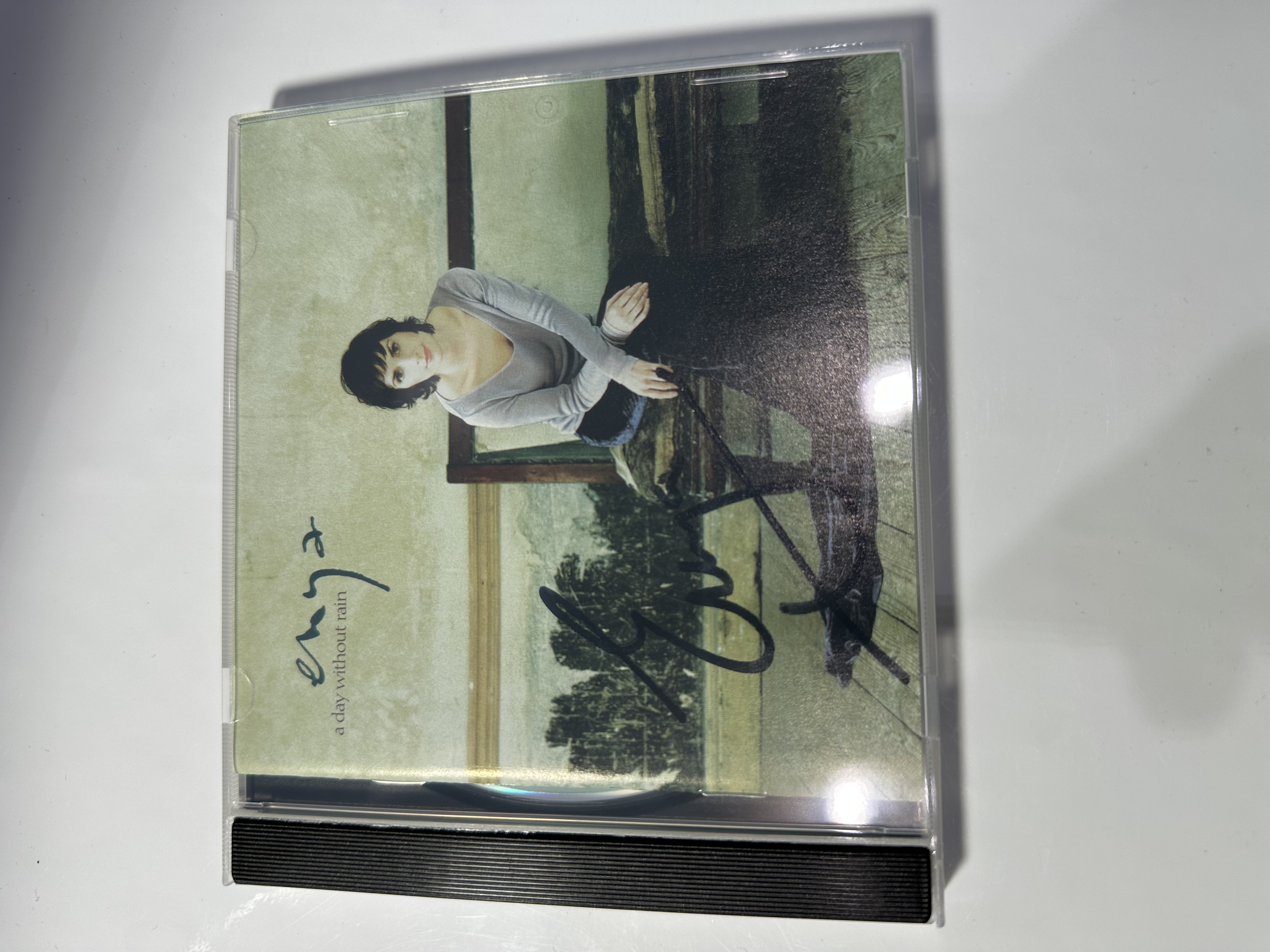 A 1294 Enya a day without rain signed autographed CD