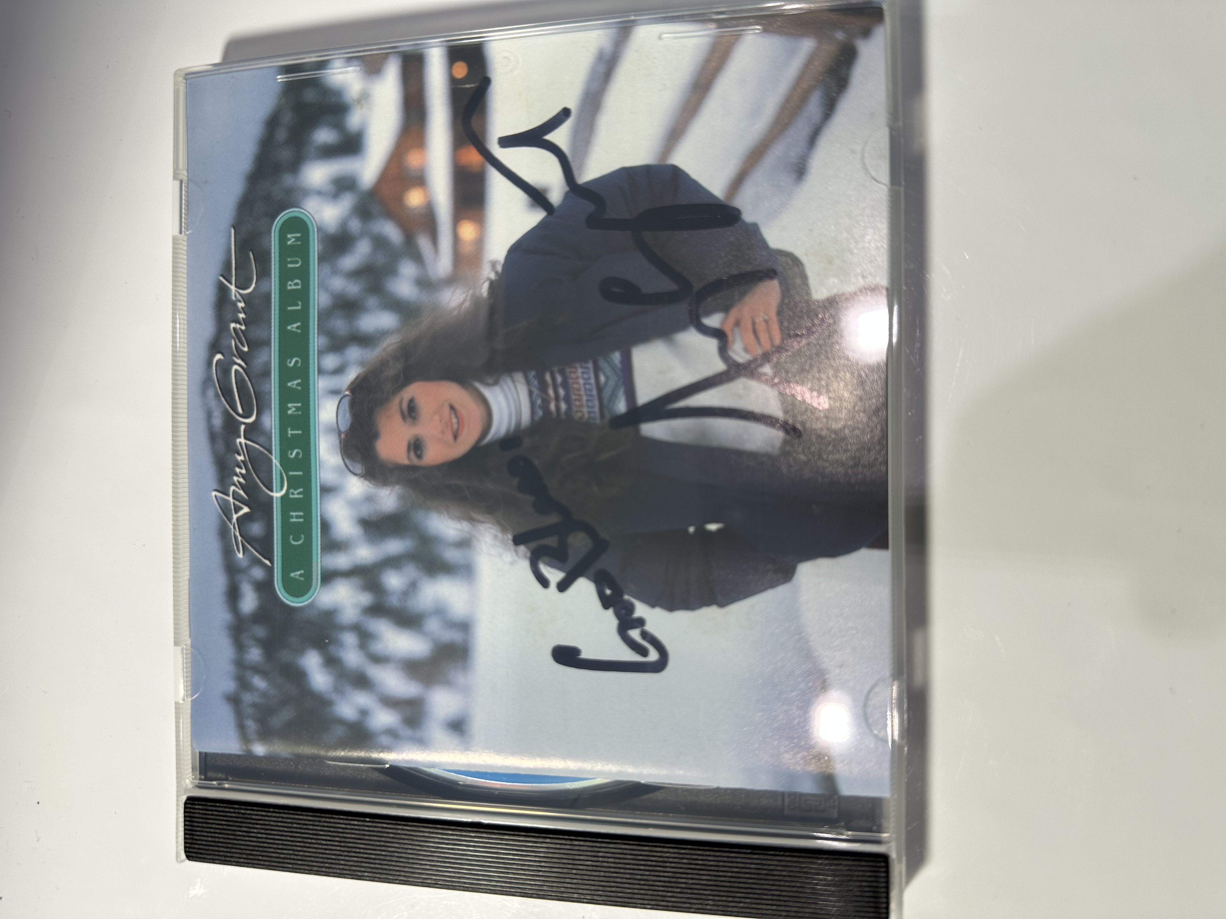 A1291 Amy Grant Christmas album signed autograph CD booklet
