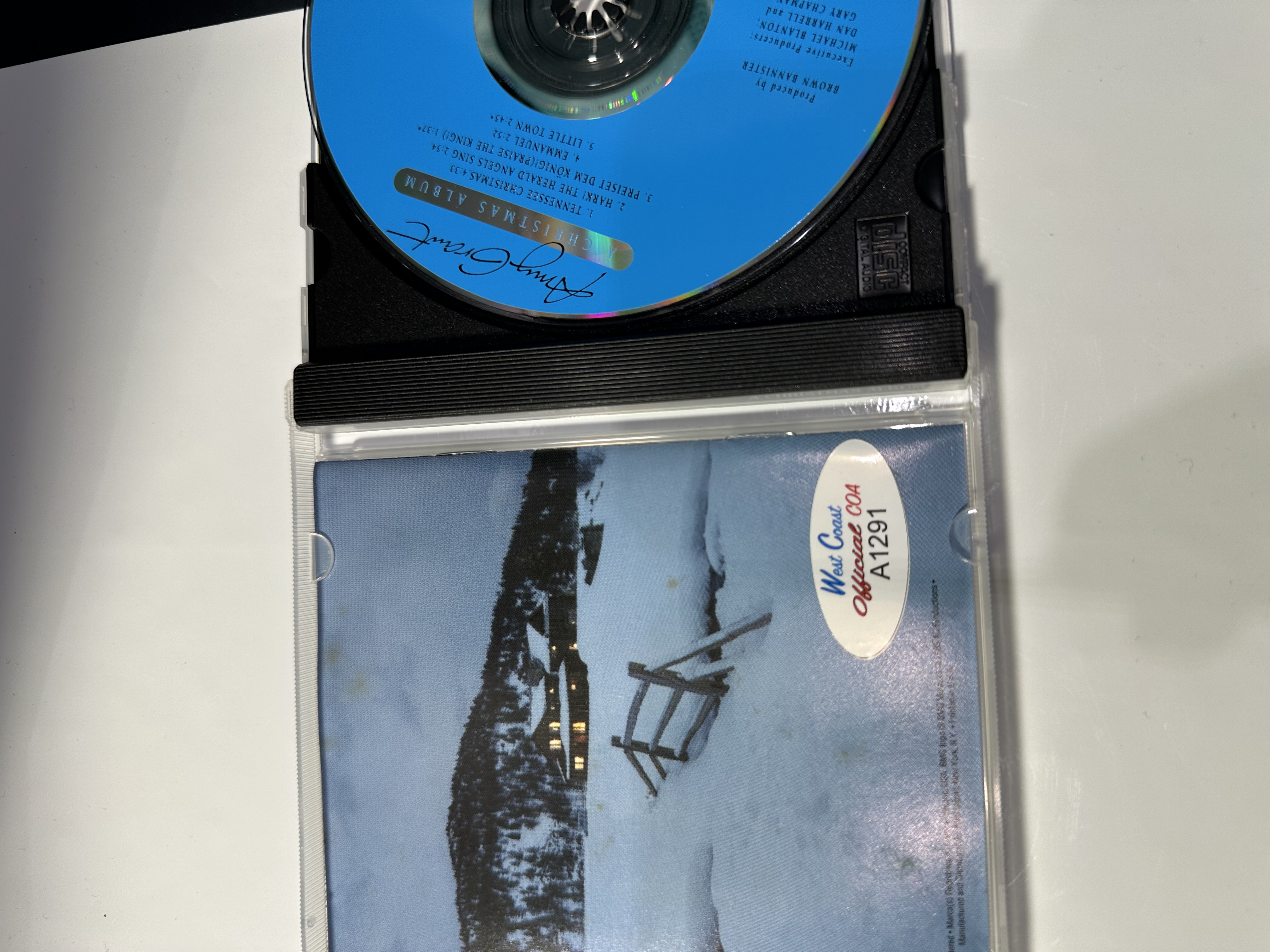 A1291 Amy Grant Christmas album signed autograph CD booklet